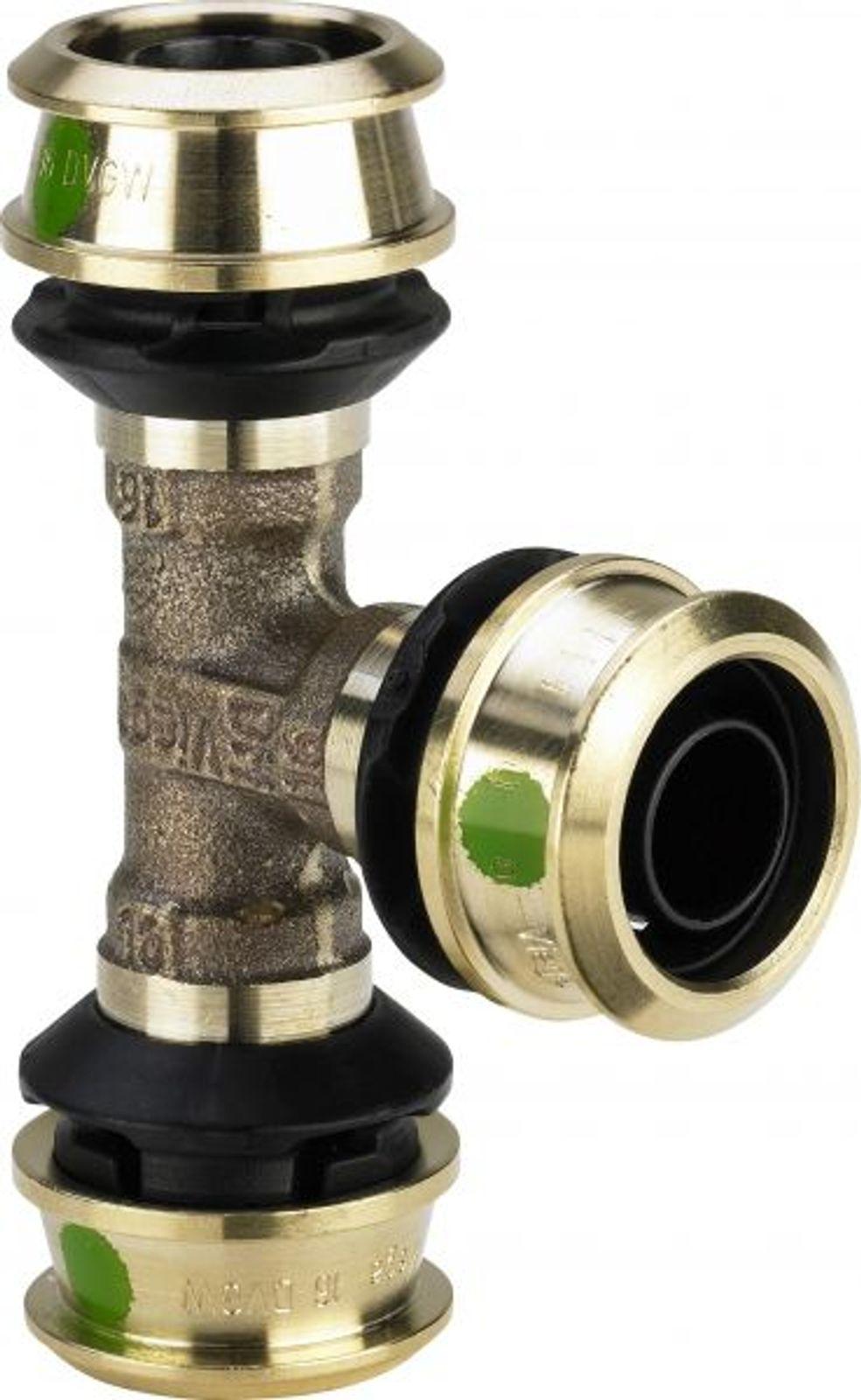 Pressfitting Viega Raxofix 5318 T-Stück 25mm SC-Contur