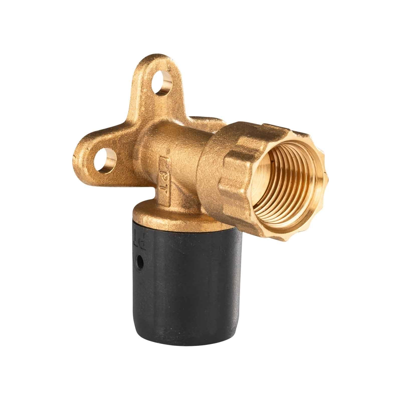 Selfio-Steck Aluverbund Steckfitting Wandwinkel 20 x 2 mm - 1/2" - 52 mm DVGW