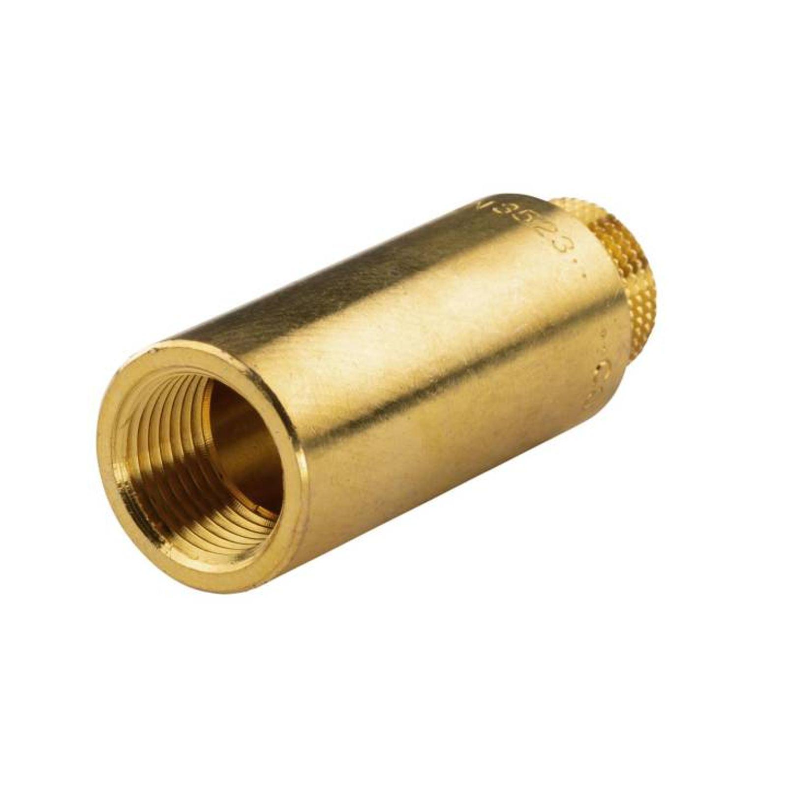 Messing Gewinde-Fitting Hahnverlängerung IG/AG 1/2" (DN 15) Länge 60 mm - schwere Ausführung – Bild 2 von 2