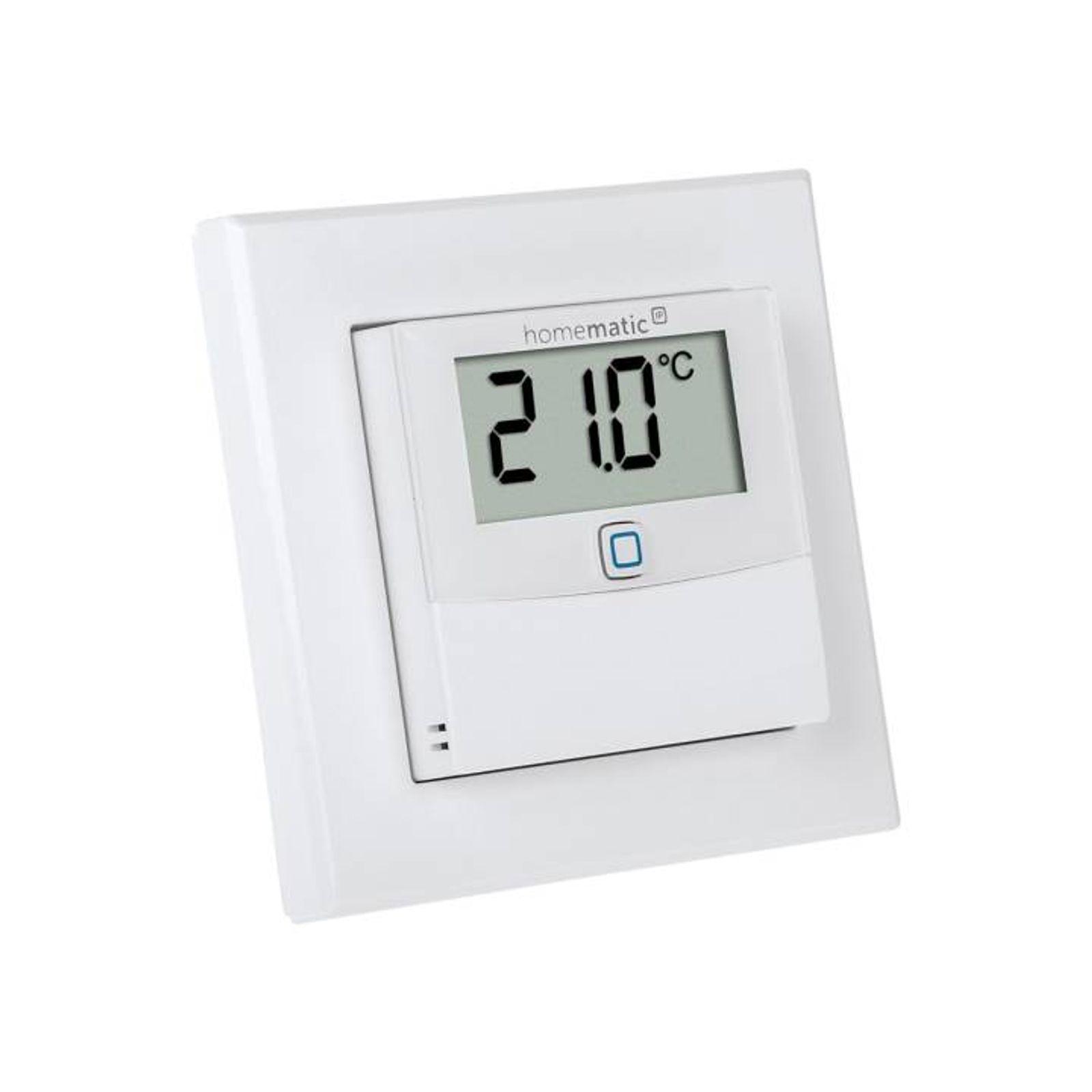 Homematic IP Smart Home Temperatur- und Luftfeuchtigkeitssensor HmIP-STHD mit Display - innen – Bild 3 von 9
