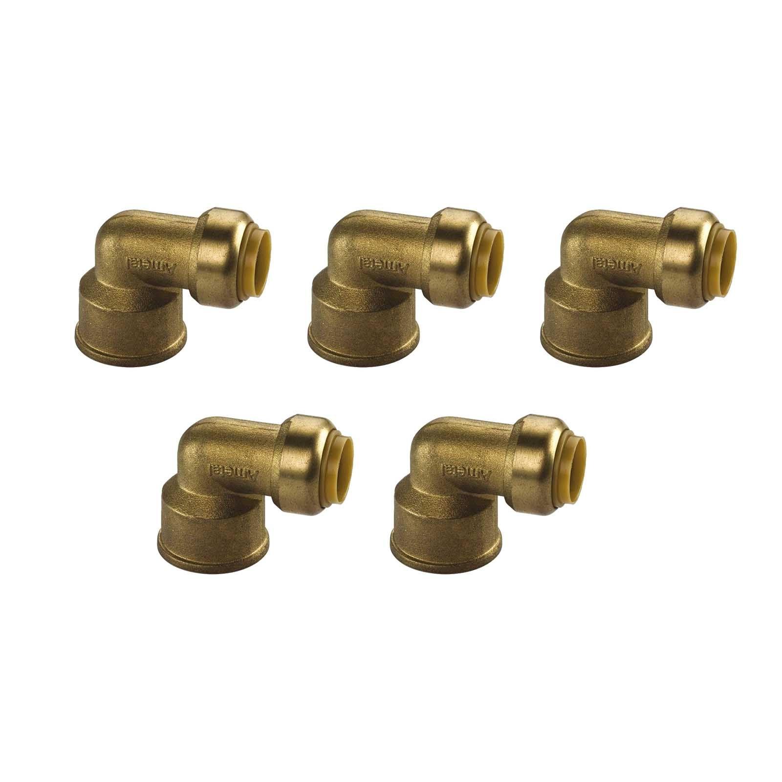 Kupfer Steckfitting Tectite Übergangswinkel Innengewinde 90° 22 mm - 3/4 Zoll DVGW 5 Stück – Bild 2 von 2