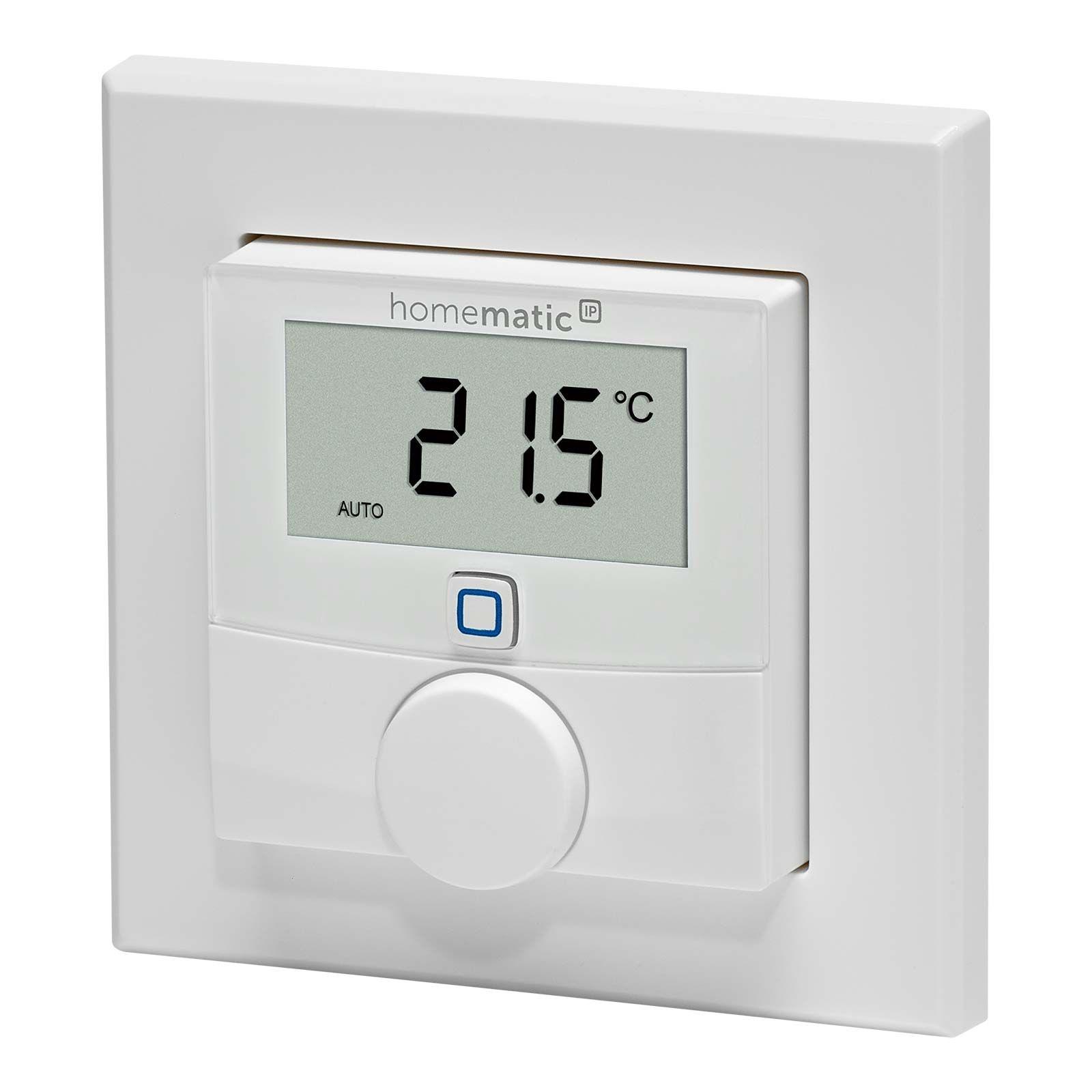 Homematic IP Smart Home Wandthermostat HmIP-WTH-2 mit Luftfeuchtigkeitssensor