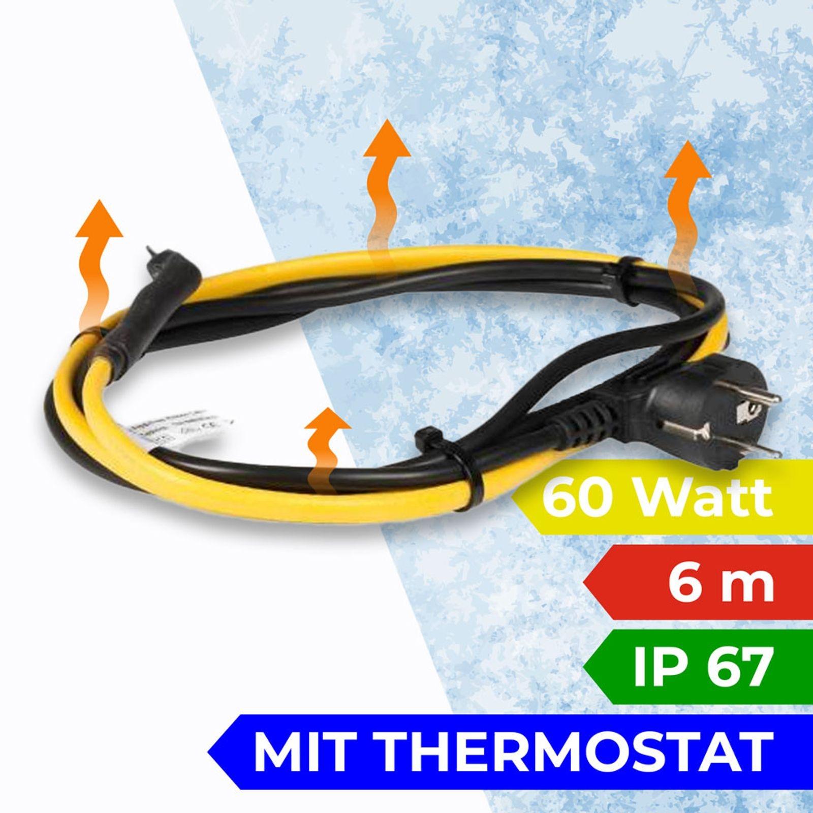 Rohrbegleitheizung Frostschutz-Heizleitung 6 m 60 Watt – Bild 4 von 4