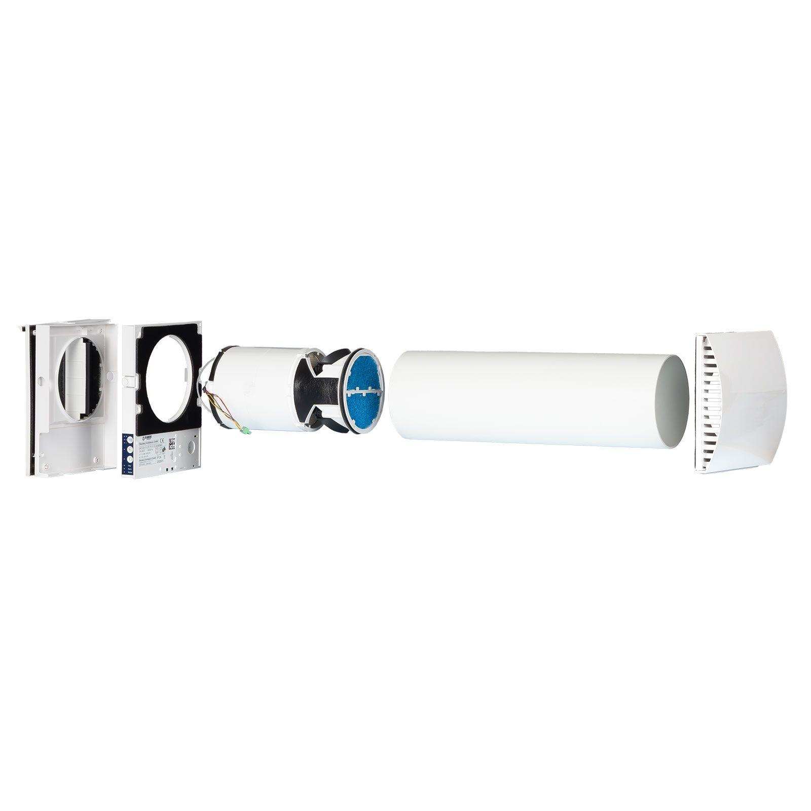 Blauberg Komplettset dezentrales Lüftungsgerät VENTO Expert DUO A30-1 W V.2 weiße Innenblende, WLAN, DN 160 – Bild 2 von 8