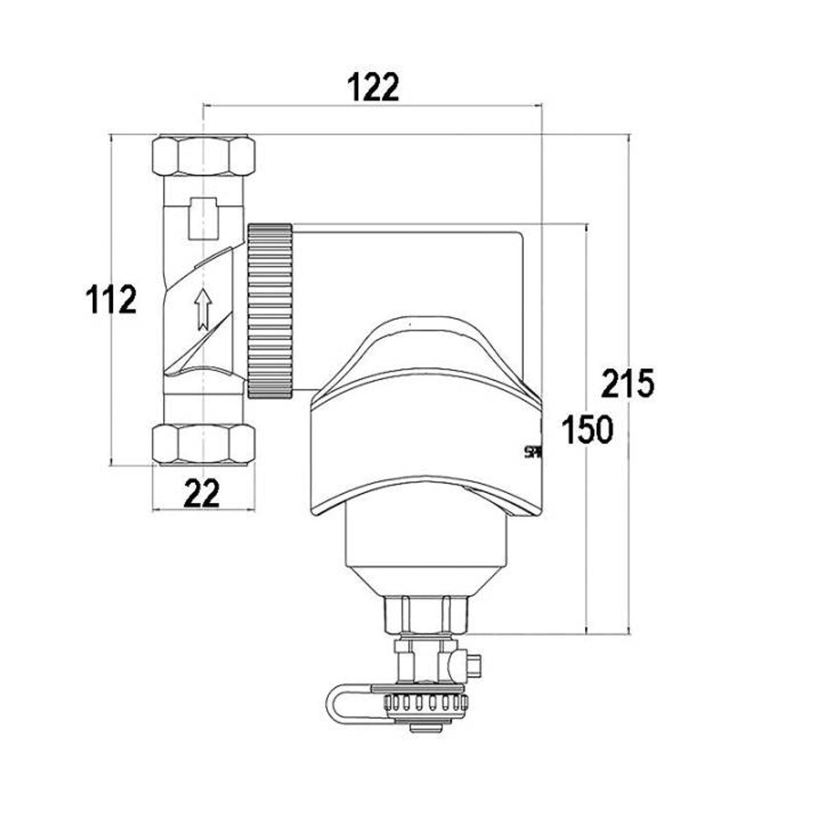 SpiroTech Schlammabscheider SpiroTrap MB3 22 mm – Bild 4 von 4