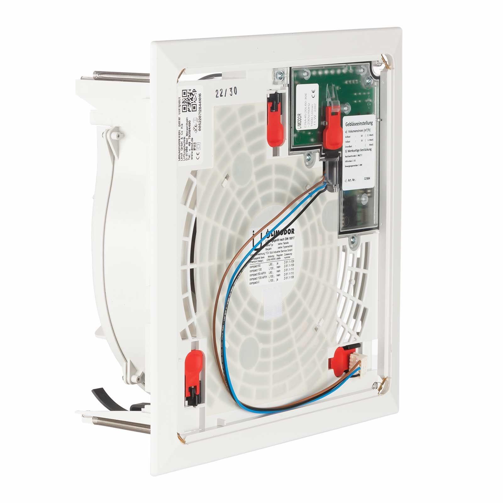 Limodor Gebläseeinheit compact 60-30-E inkl. Nachlaufmodul C-NR/TZ und Bewegungsmelder C-BM