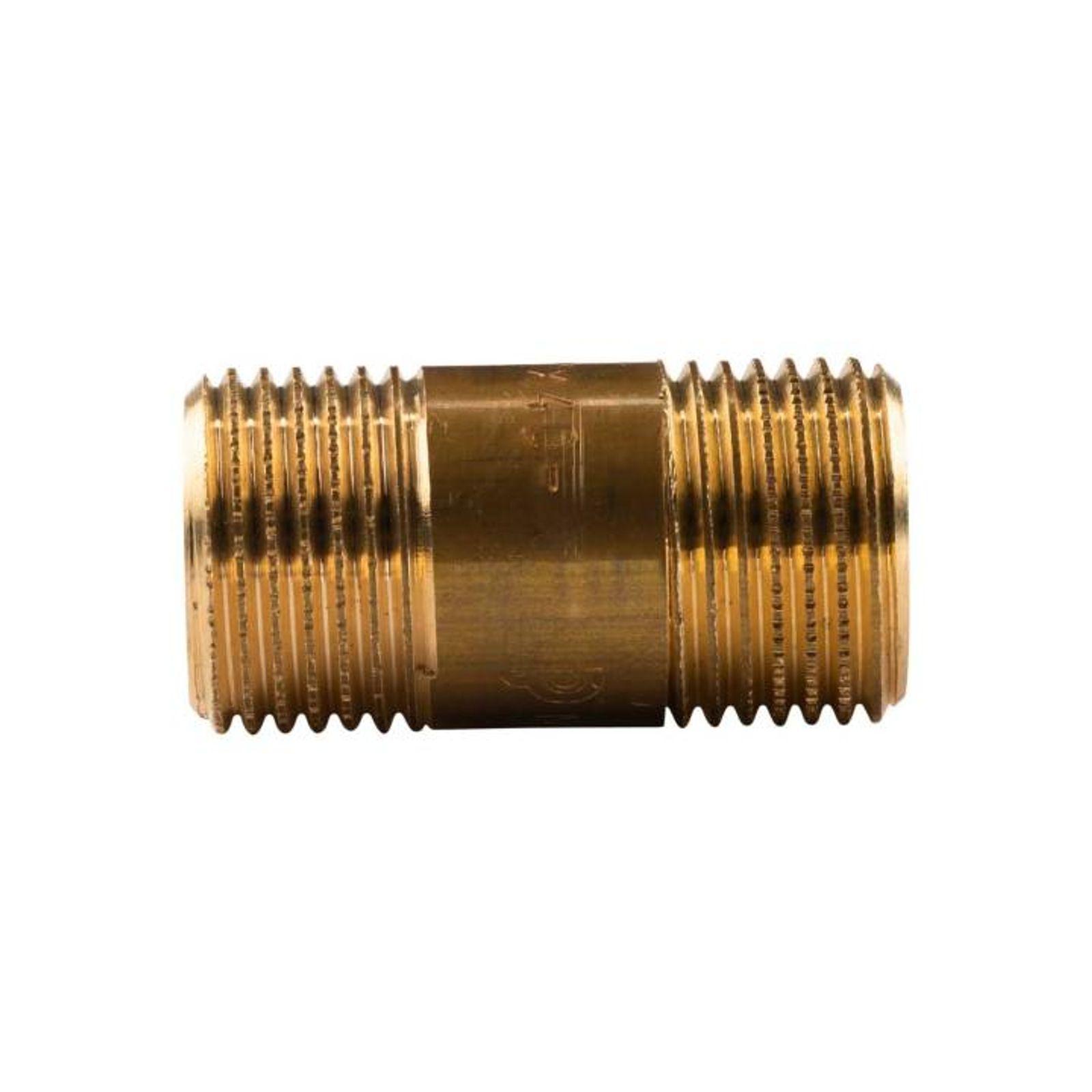 Messing Gewinde-Fitting Distanz Doppelnippel 1/2"-1/2" L= 40 mm, schwere Ausführung – Bild 2 von 2