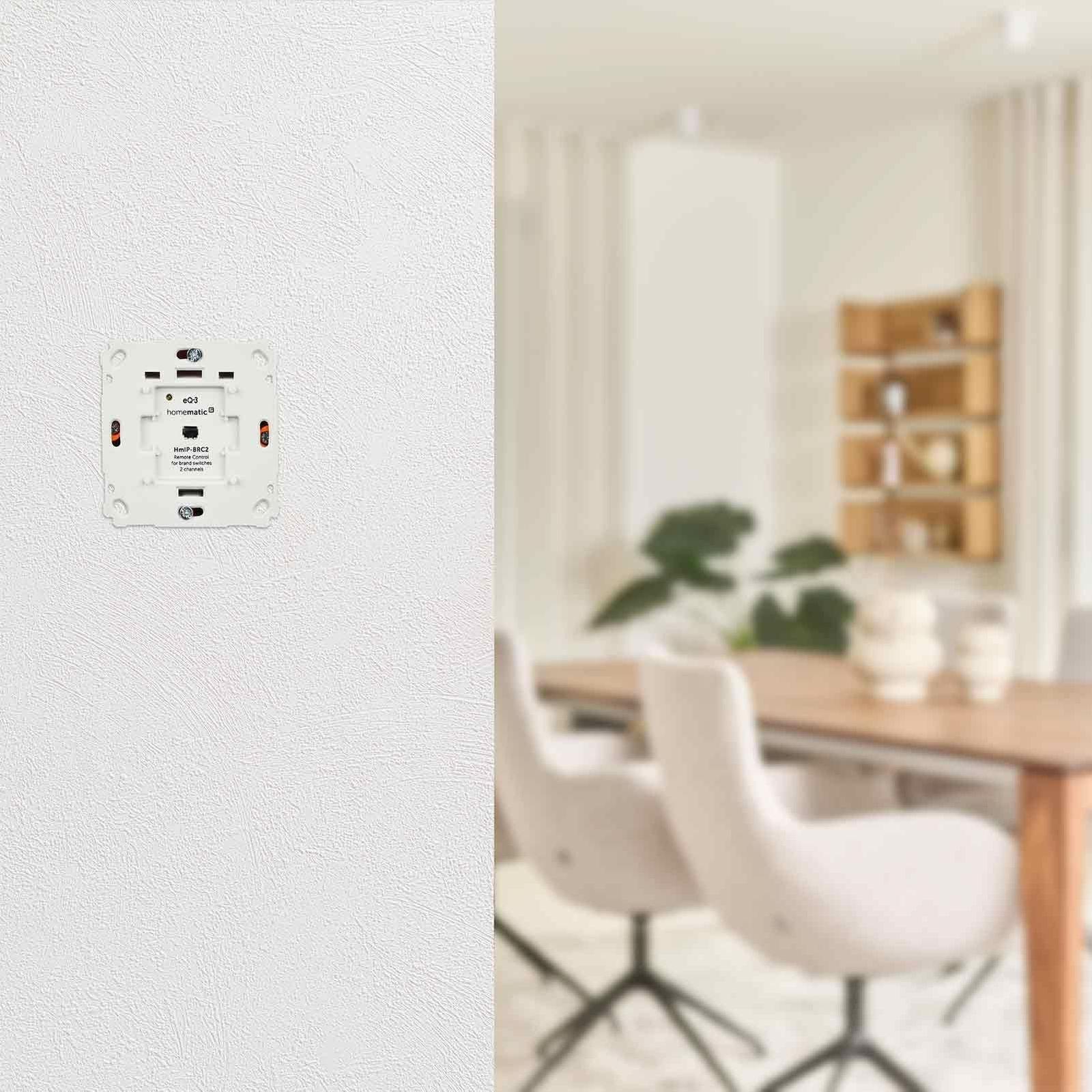 Homematic IP Smart Home Wandtaster HmIP-BRC2 für Markenschalter - 2-fach – Bild 9 von 9