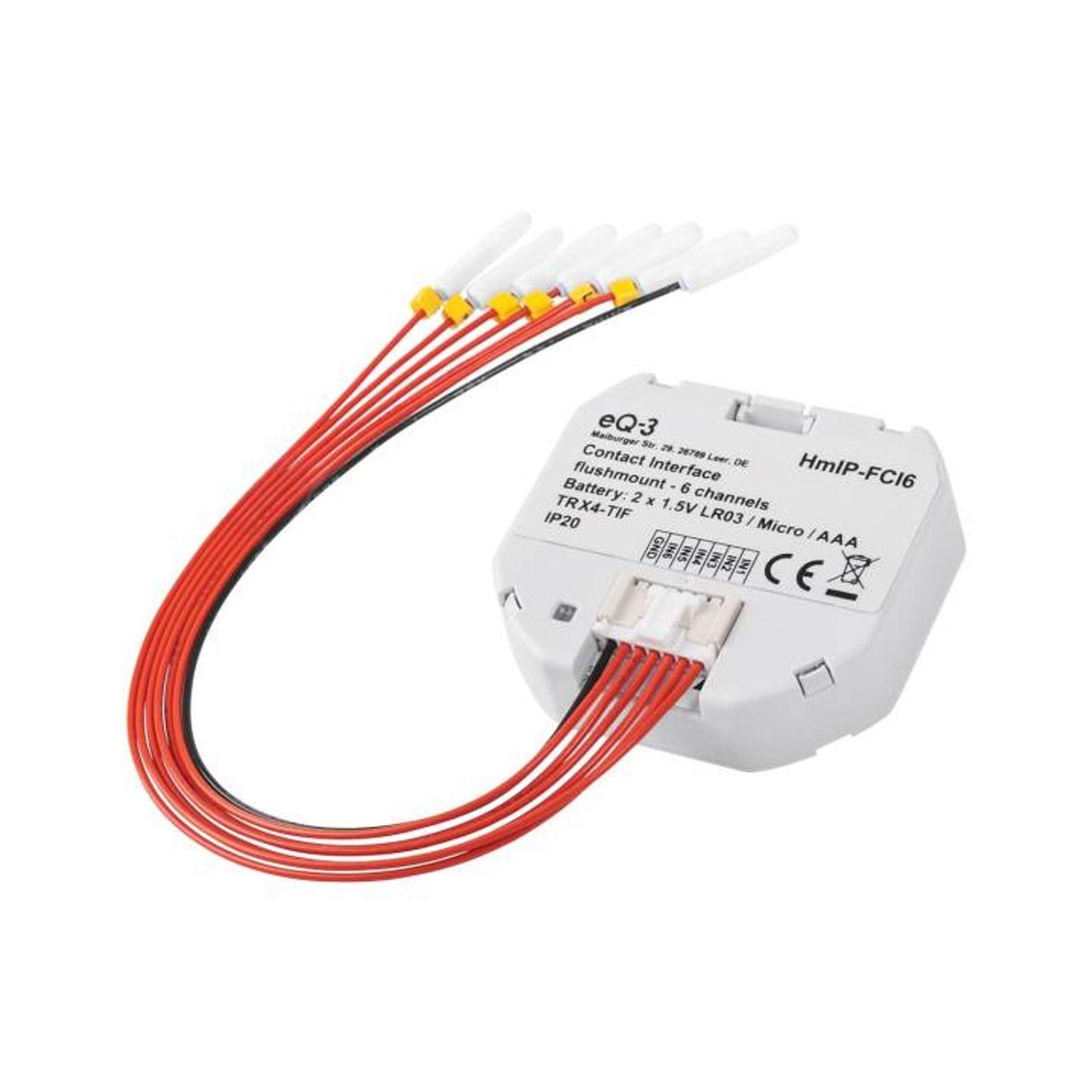 Homematic IP Smart Home Kontakt-Schnittstelle Unterputz - 6-fach HmIP-FCI6 – Bild 6 von 8