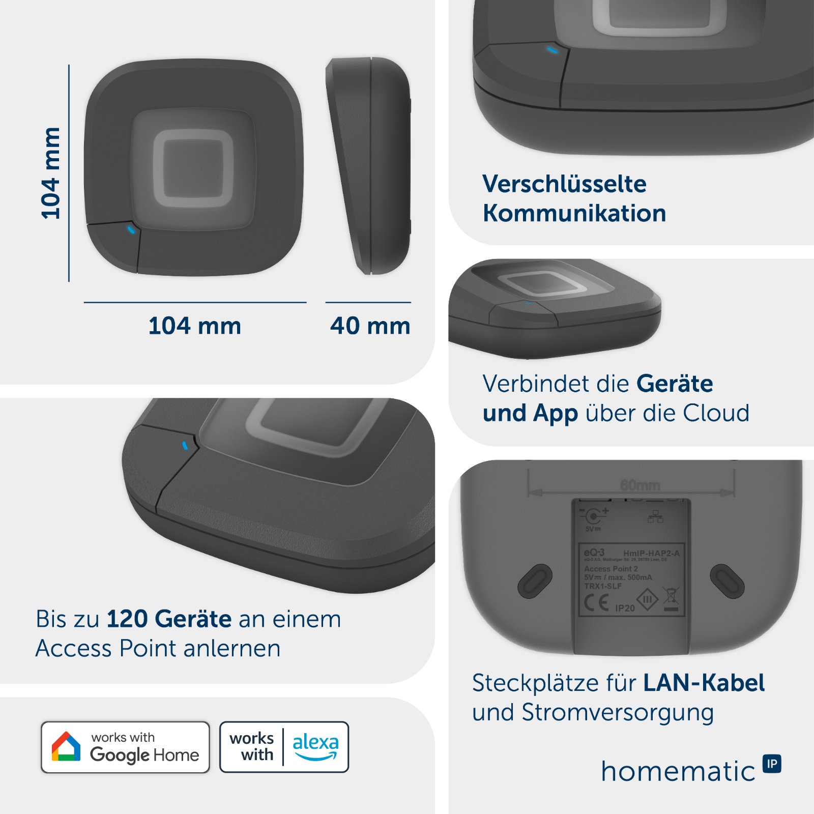 Homematic IP Smart Home Access Point 2 anthrazit HmIP-HAP2-A – Bild 13 von 14