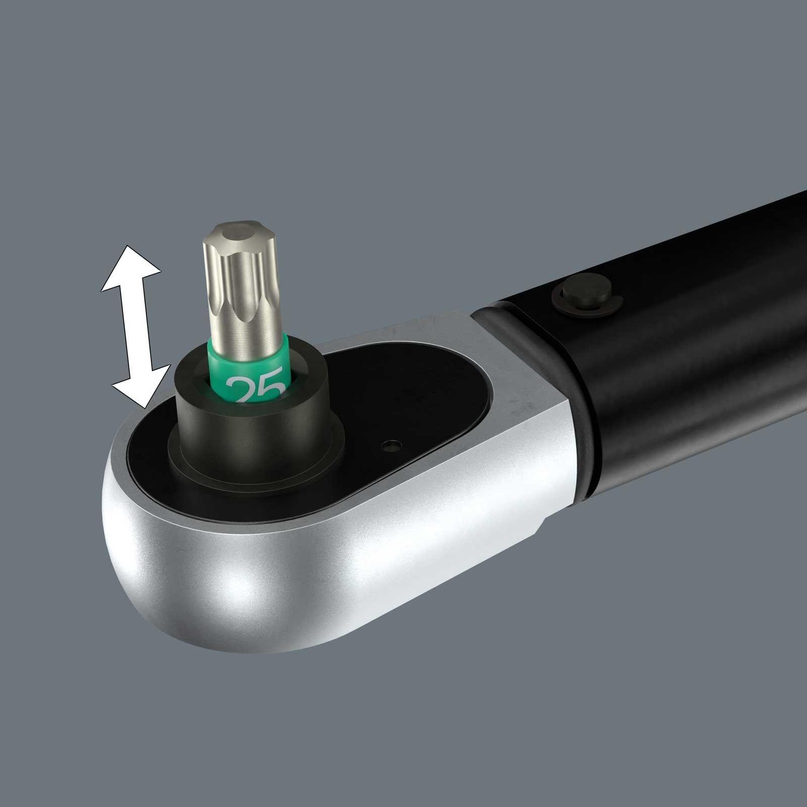 Wera Click-Torque Lock A 6 Drehmomentschlüssel mit Umschaltknarre, 2,5-25 Nm