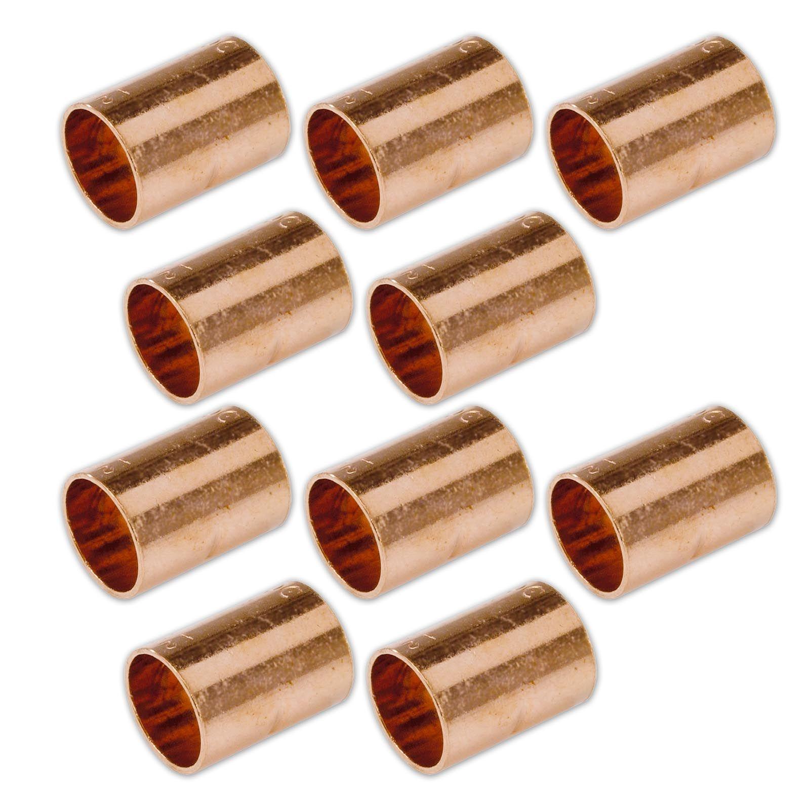 Innenlötmuffe 6 mm aus Kupfer (10 Stück)