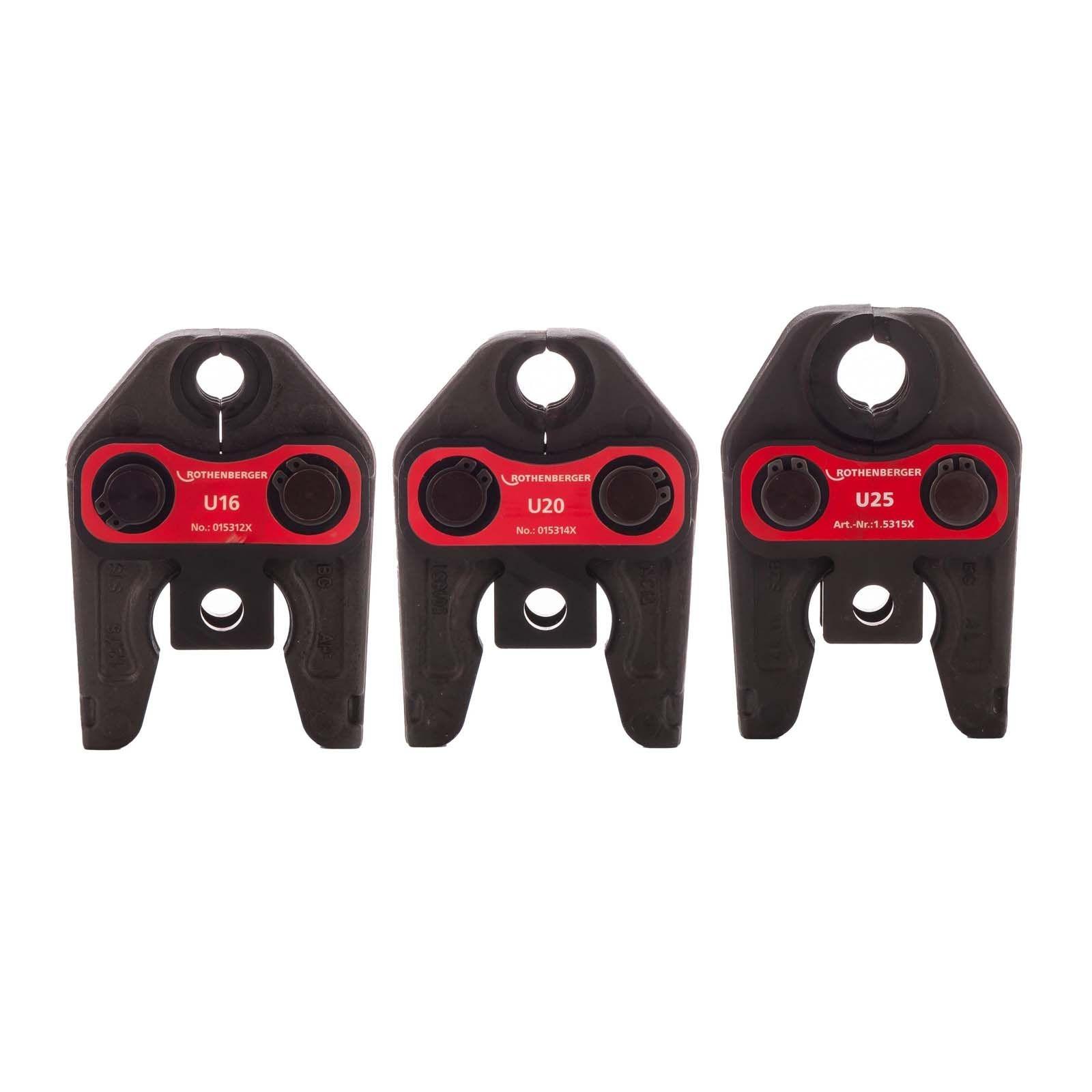 Rothenberger Pressbackenset mit Presskontur U 16-20-25 mm – Bild 2 von 3