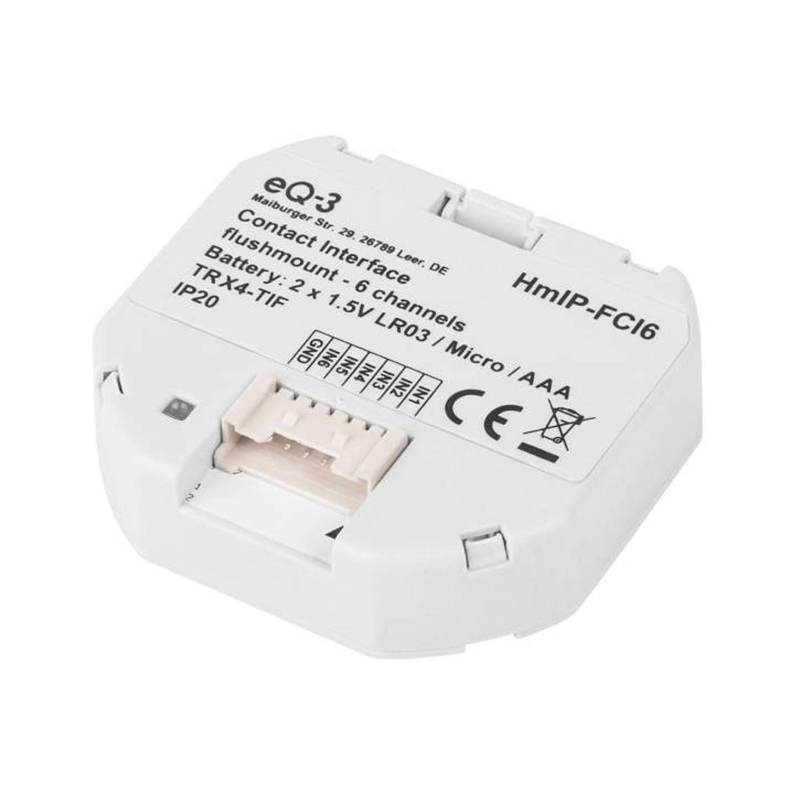 Homematic IP Smart Home Kontakt-Schnittstelle Unterputz - 6-fach HmIP-FCI6 – Bild 2 von 8
