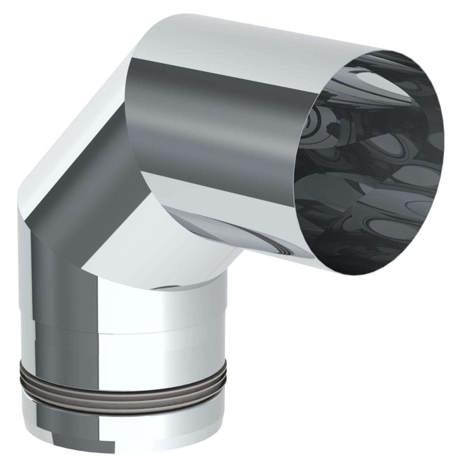 Jeremias PELLET-LINE Winkel 90° Edelstahl unlackiert Ø 80 mm