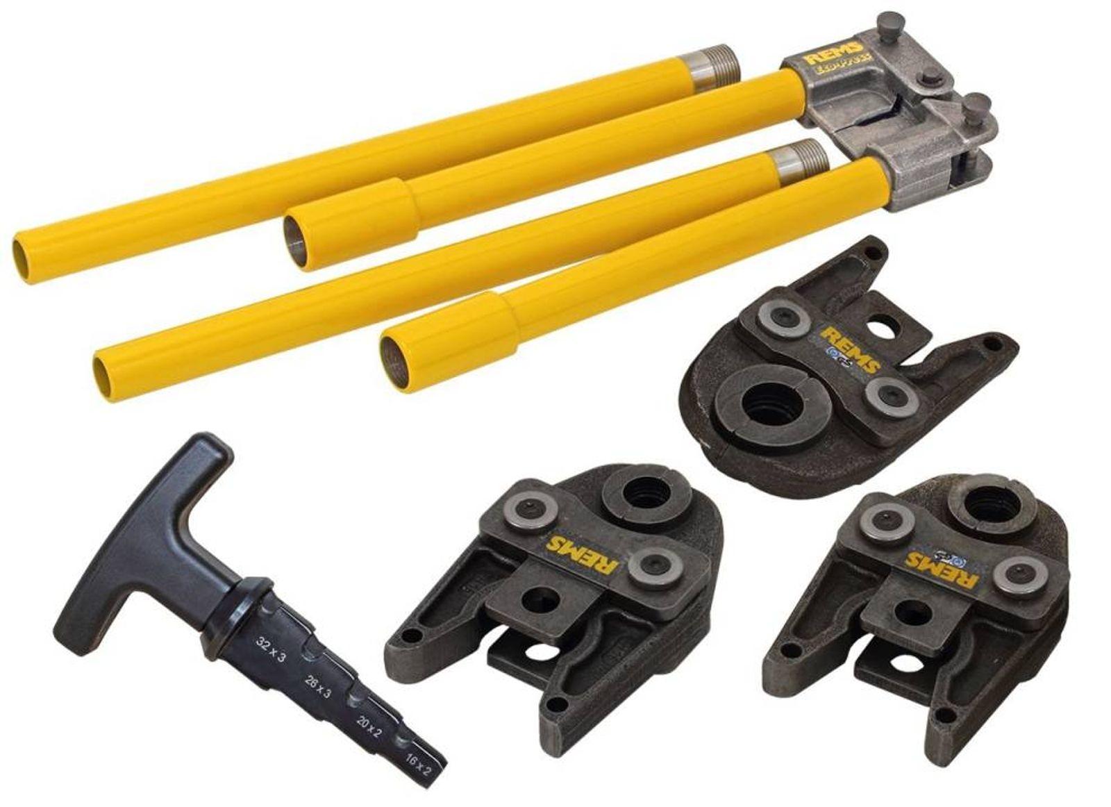 Rohrinstallation REMS Fitting - Manuelle Pressmaschine Set mit Pressbacken TH – Bild 2 von 6