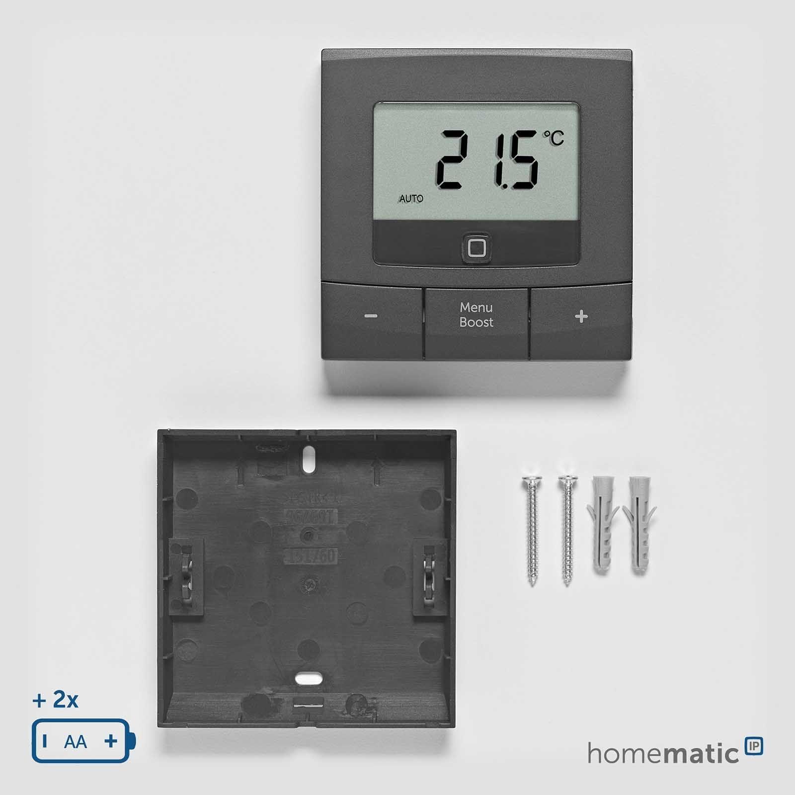 Homematic IP Smart Home Wandthermostat basic HmIP-WTH-B-A anthrazit – Bild 6 von 6