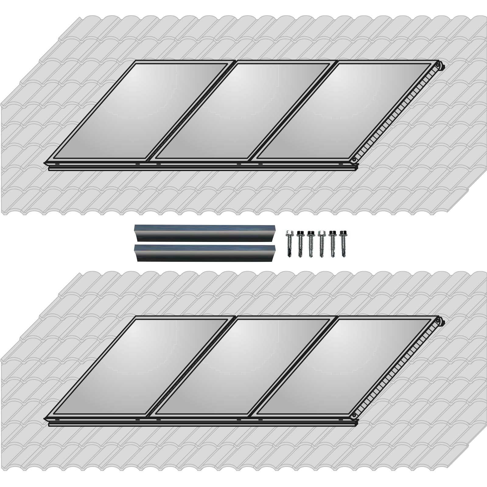 Wolf Solar Paket 13,8 m² mit 6 Flachkollektoren TopSon F3-1, SM1-2 Regelung – Bild 6 von 9