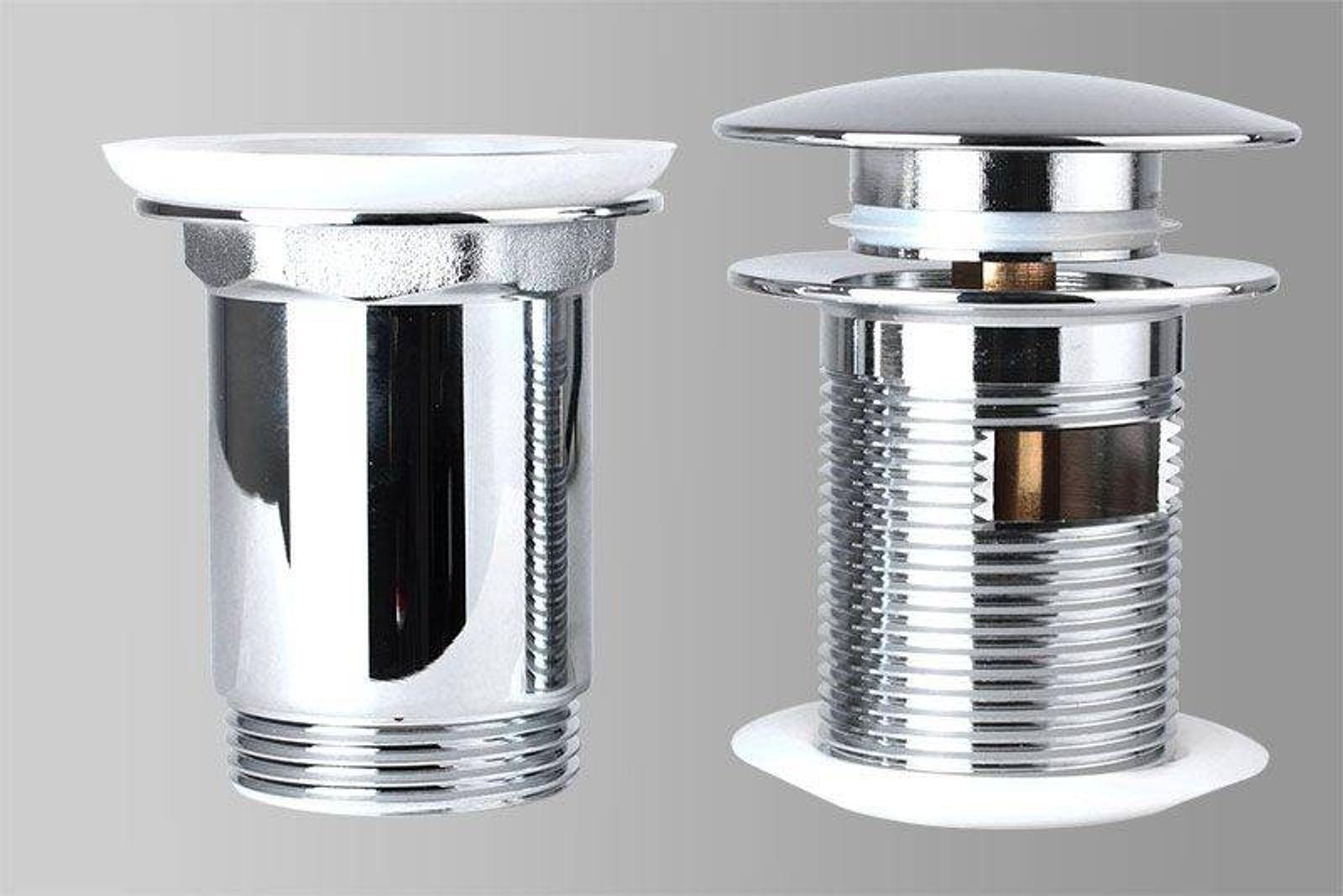 Airfit Ablaufventil mit rundem clickclack 1 1/4 Zoll großer Stopfen – Bild 4 von 4