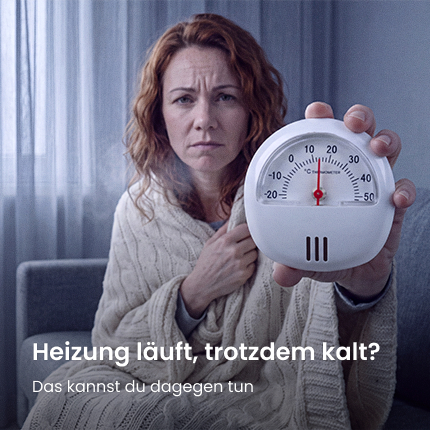 Mit KI generiert: Frierende Frau