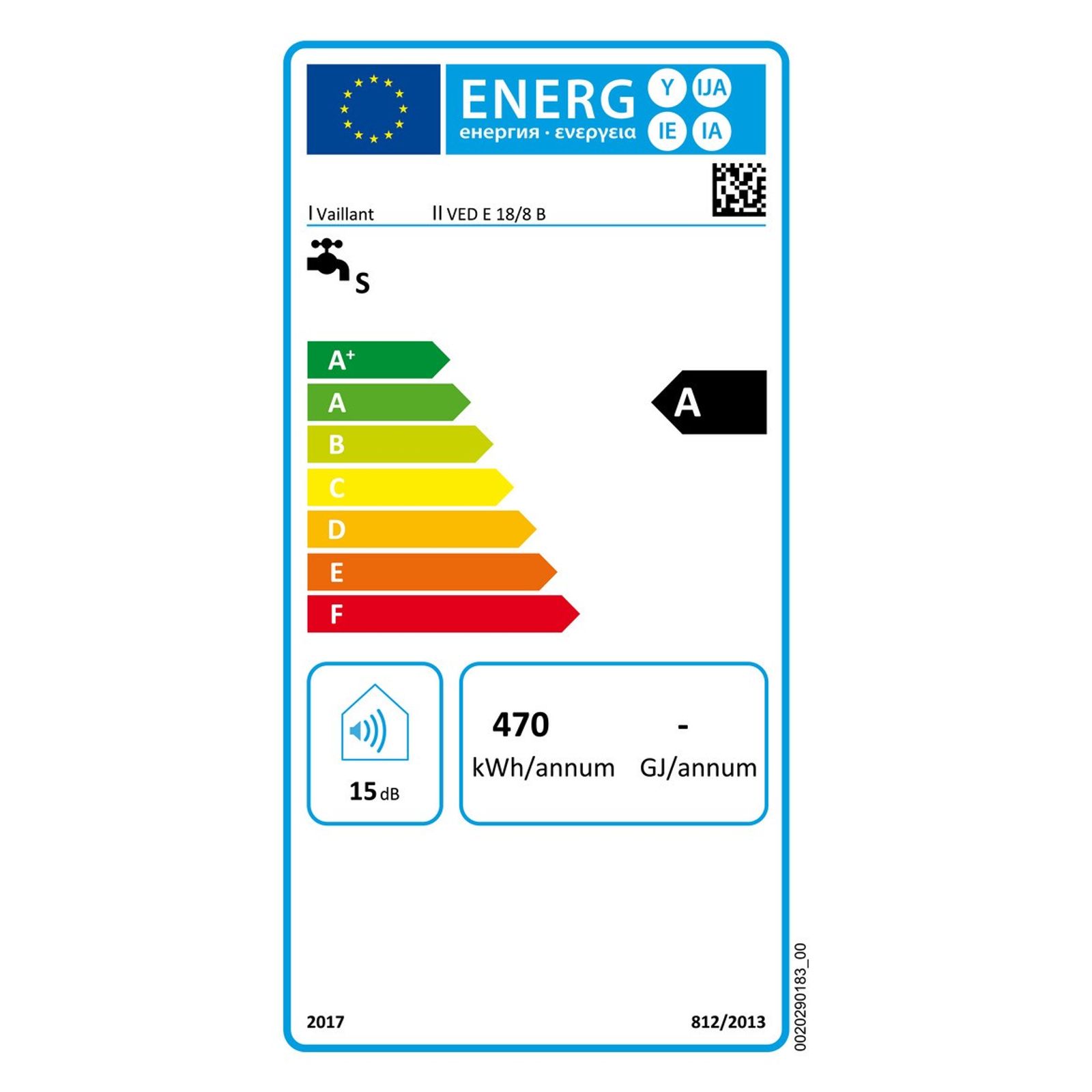 Vaillant Elektro-Durchlauferhitzer electronic VED E 18/8 B pro 18kW gesteuert