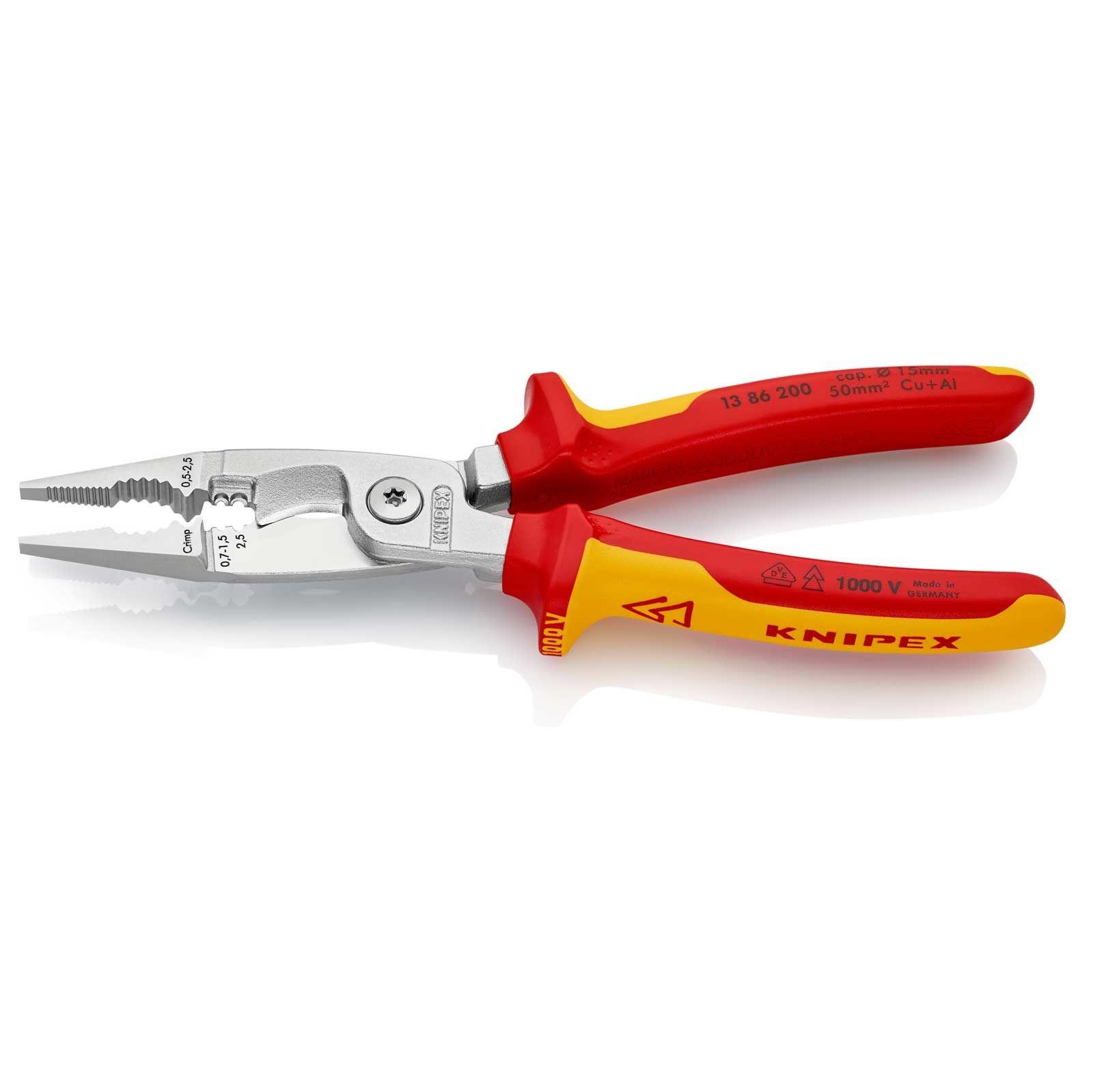 KNIPEX Elektro-Installationszange 200 mm – Bild 2 von 6