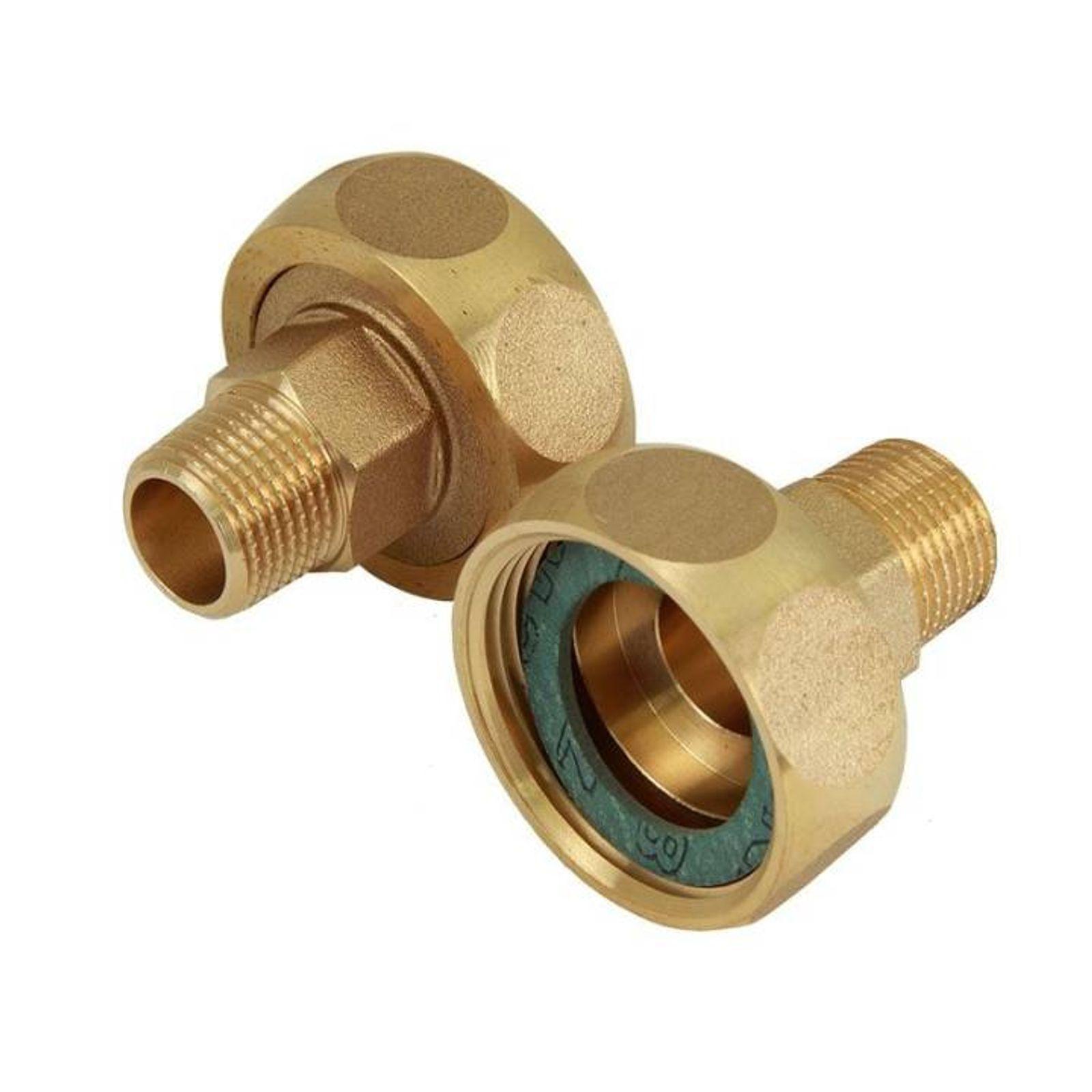 Pumpenverschraubungs-Set aus Bronze, DN 32 IG 1 1/4 Zoll x DN 15 AG 1/2 Zoll – Bild 2 von 2
