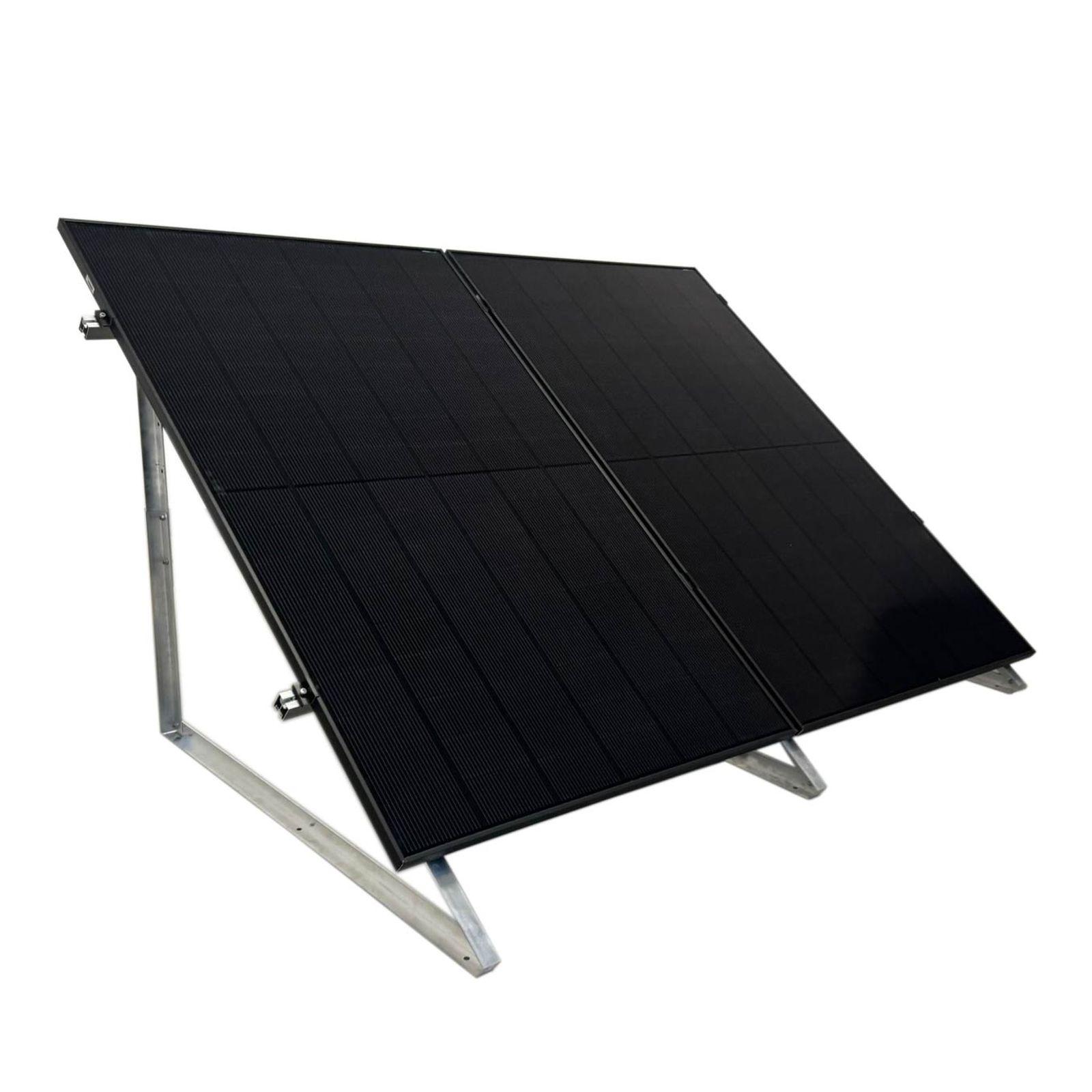 Selfio Flachdach- und Wandmontageset zur vertikalen Montage (Portrait) von 3 Photovoltaik-Modulen – Bild 5 von 11