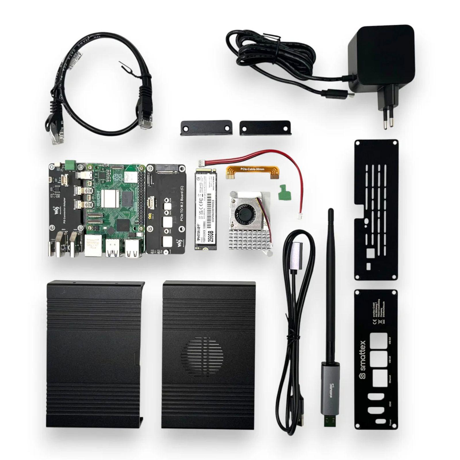 Home Assistant Black Plug & Play Set, Raspberry Pi 5, 8 GB RAM, 256 GB SSD