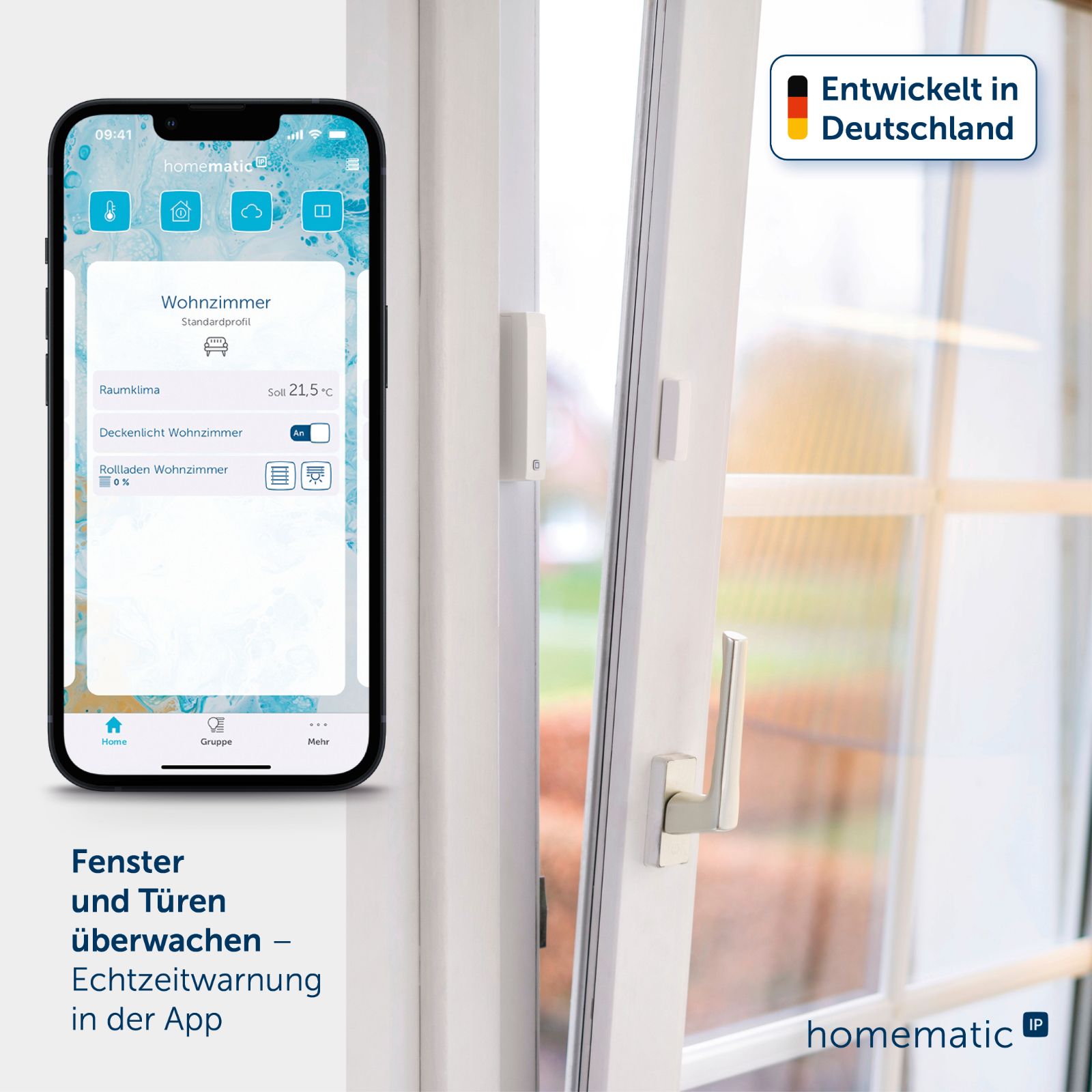 Homematic IP Smart Home Fenster- und Türkontakt mit Magnet HMIP-SWDM-2 – Bild 11 von 14