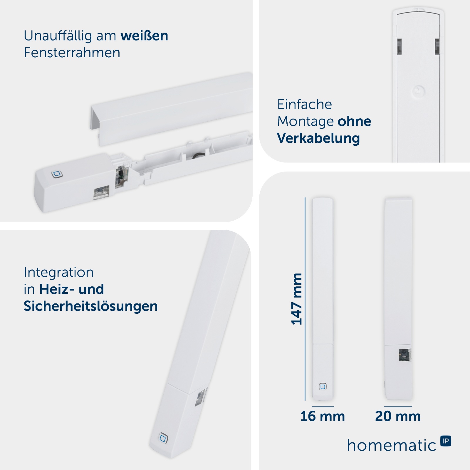 Homematic IP Smart Home Fenster- und Türkontakt HmIP-SWDO-PL-2 - optisch, plus – Bild 14 von 15