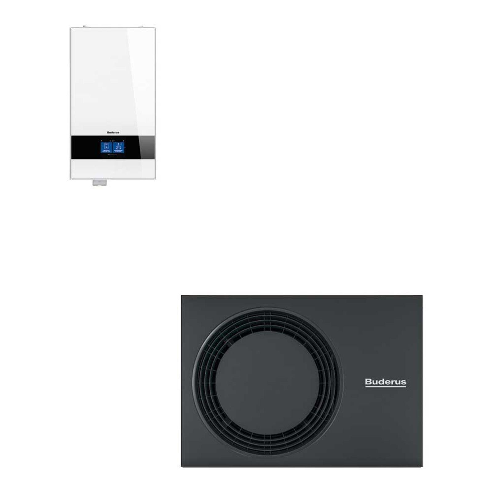 Buderus Luft-Wasser-Wärmepumpe Logaplus M WLW186i-4 AR E weiss