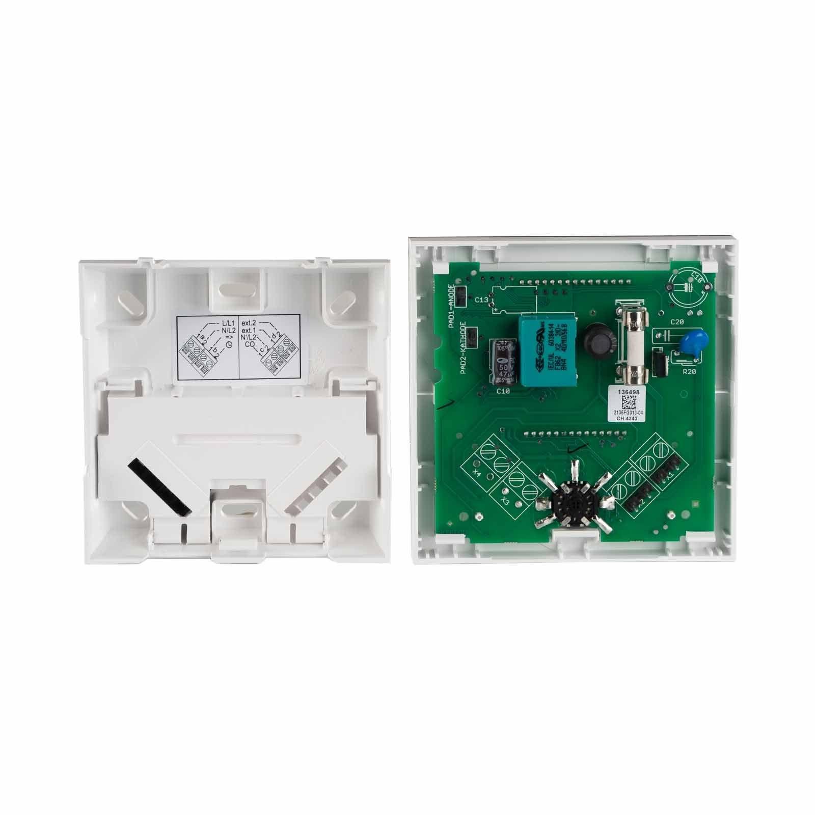 Alpha Regler direct Standard LCD 230 V Raumthermostat mit Designscheibe & Triac