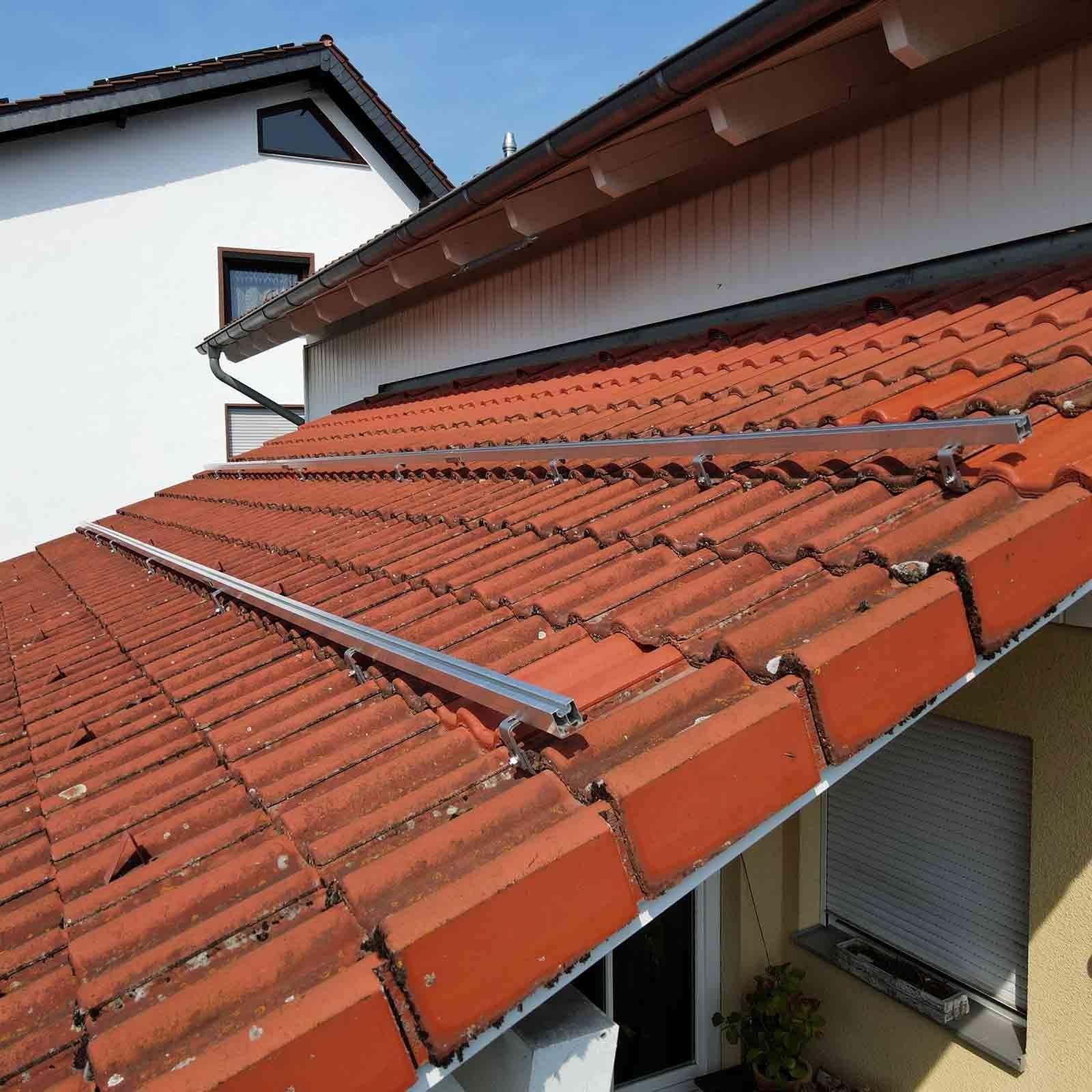 Selfio Schrägdach-Montageset (Pfanne/Ziegel) zur vertikalen Montage (Portrait) von 3 Photovoltaik-Modulen – Bild 11 von 14