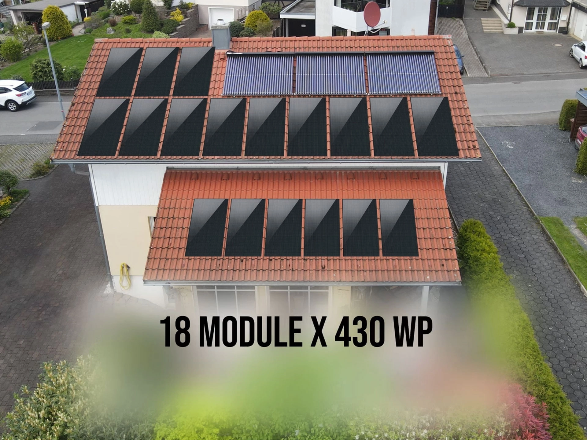 PV-Anlage von oben