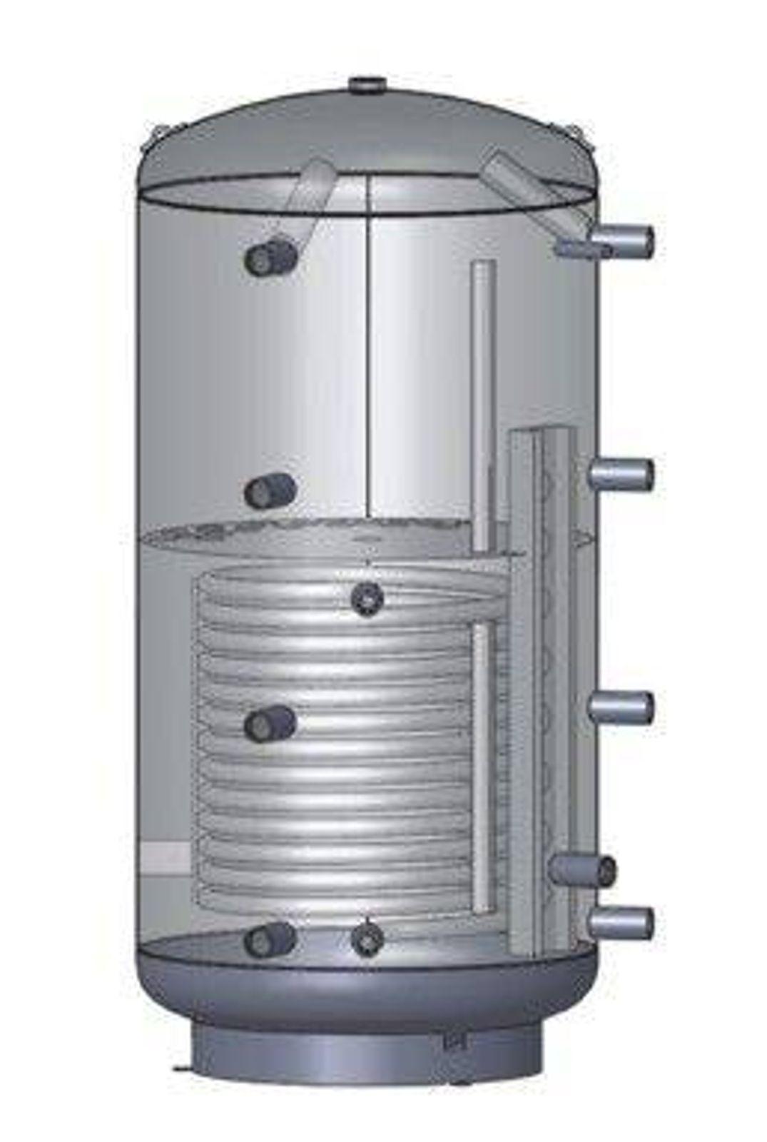 Schicht-Pufferspeicher PZR 1000 Liter mit einem Rohrregister und 100 mm Isolierung – Bild 5 von 6