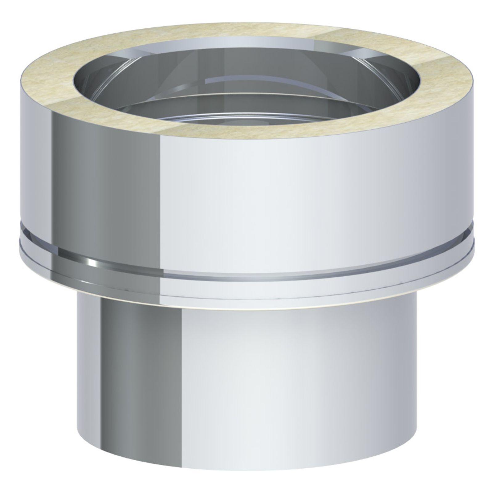 Jeremias Übergang EW glatt/DW-ECO Edelstahl Ø 180 mm