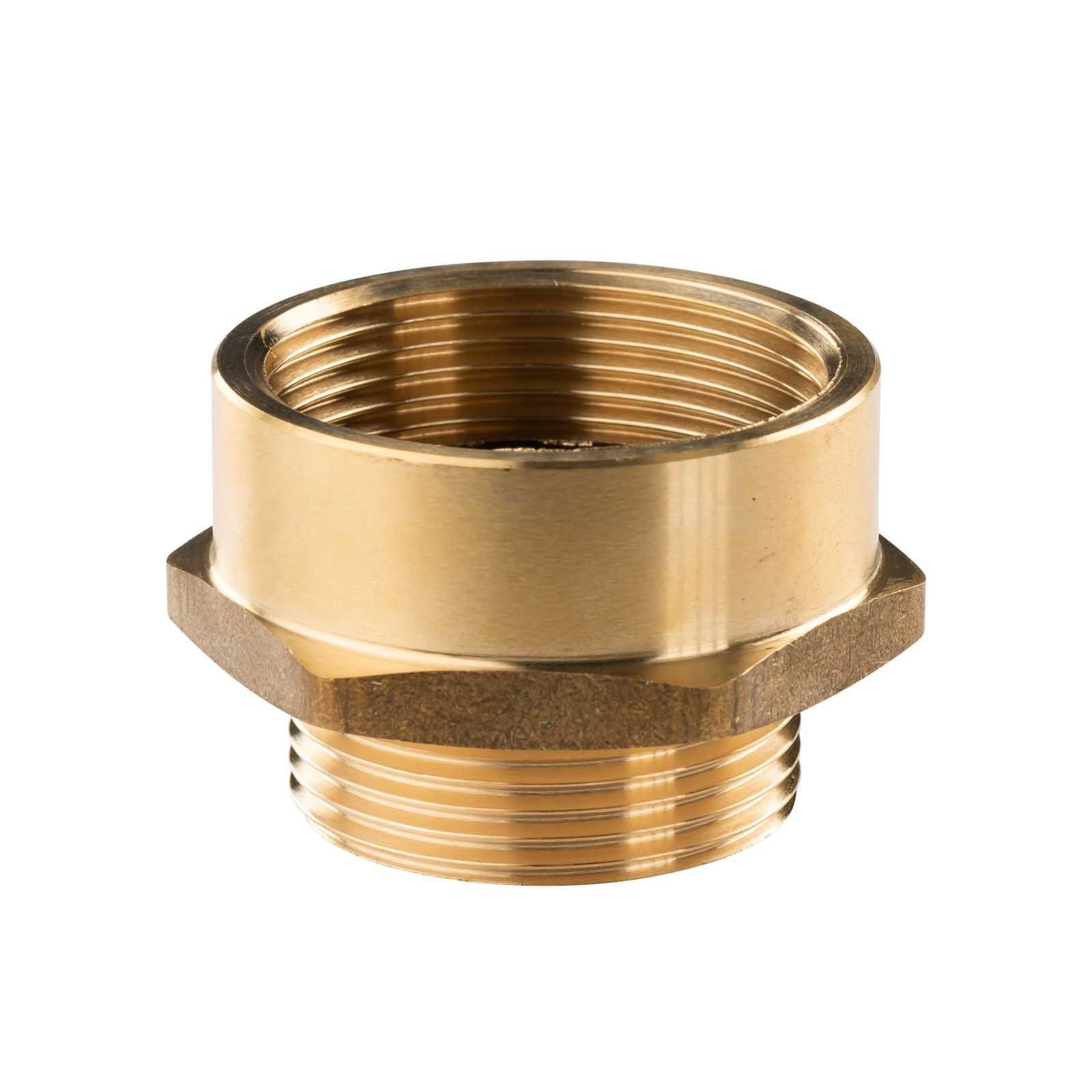 Messing Gewinde-Fitting Reduzierstück 1 1/2"IG (DN 40) - 1 1/4"AG (DN 32) - schwere Ausführung – Bild 3 von 3