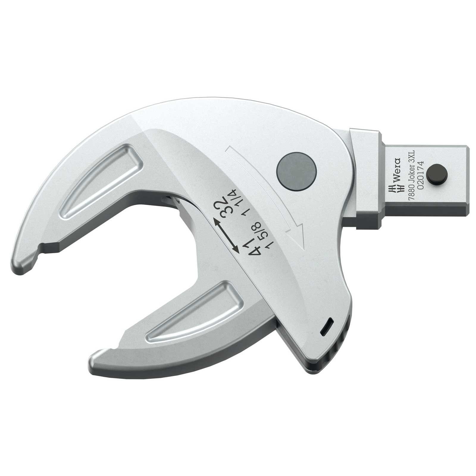 Wera 7880 Joker 3XL Selbstjustierender Einsteck-Maulschlüssel für Schlüsselweite 32-41 mm, 14x18 mm