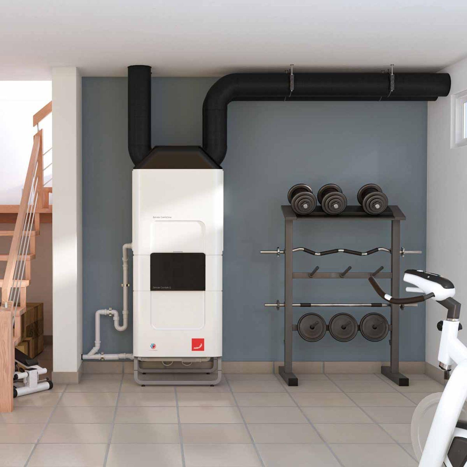 Zehnder ComfoClime Cool Komfort-Paket 24 mit Lüftungsgerät ComfoAir Q350 TR Enthalpie