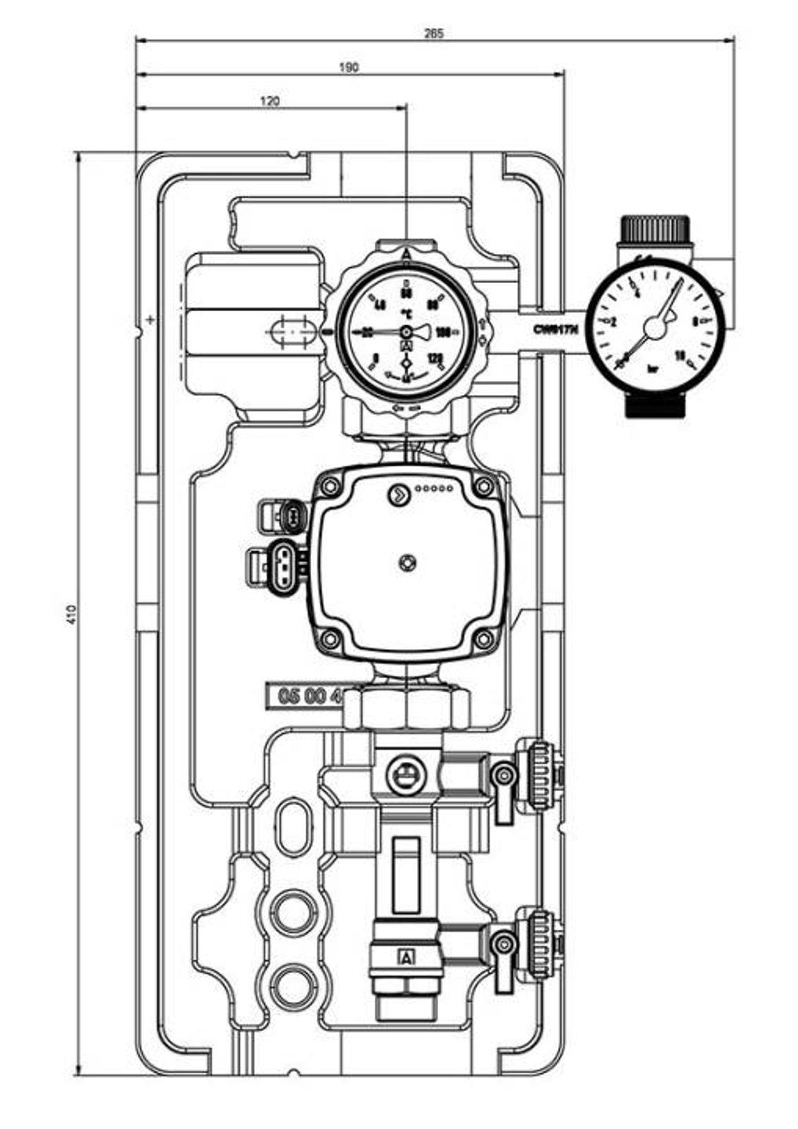Afriso Solarpumpengruppe PrimoSol 130-1, G ¾, 2 - 12 l – Bild 2 von 2