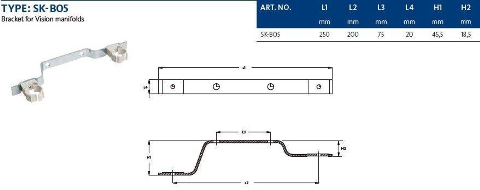 Aluverbund Steckfitting Henco Vision Halteschiene Verteiler – Bild 2 von 2