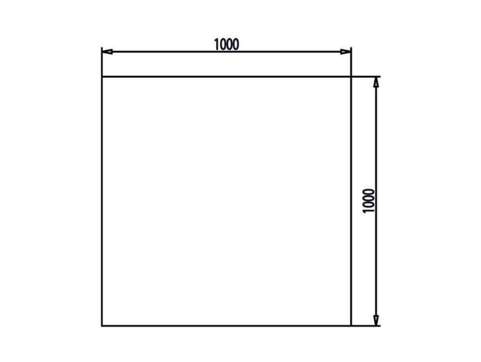 Haas+Sohn Bodenplatte Glas für Kaminofen D1 Quadrat Glas – Bild 4 von 10