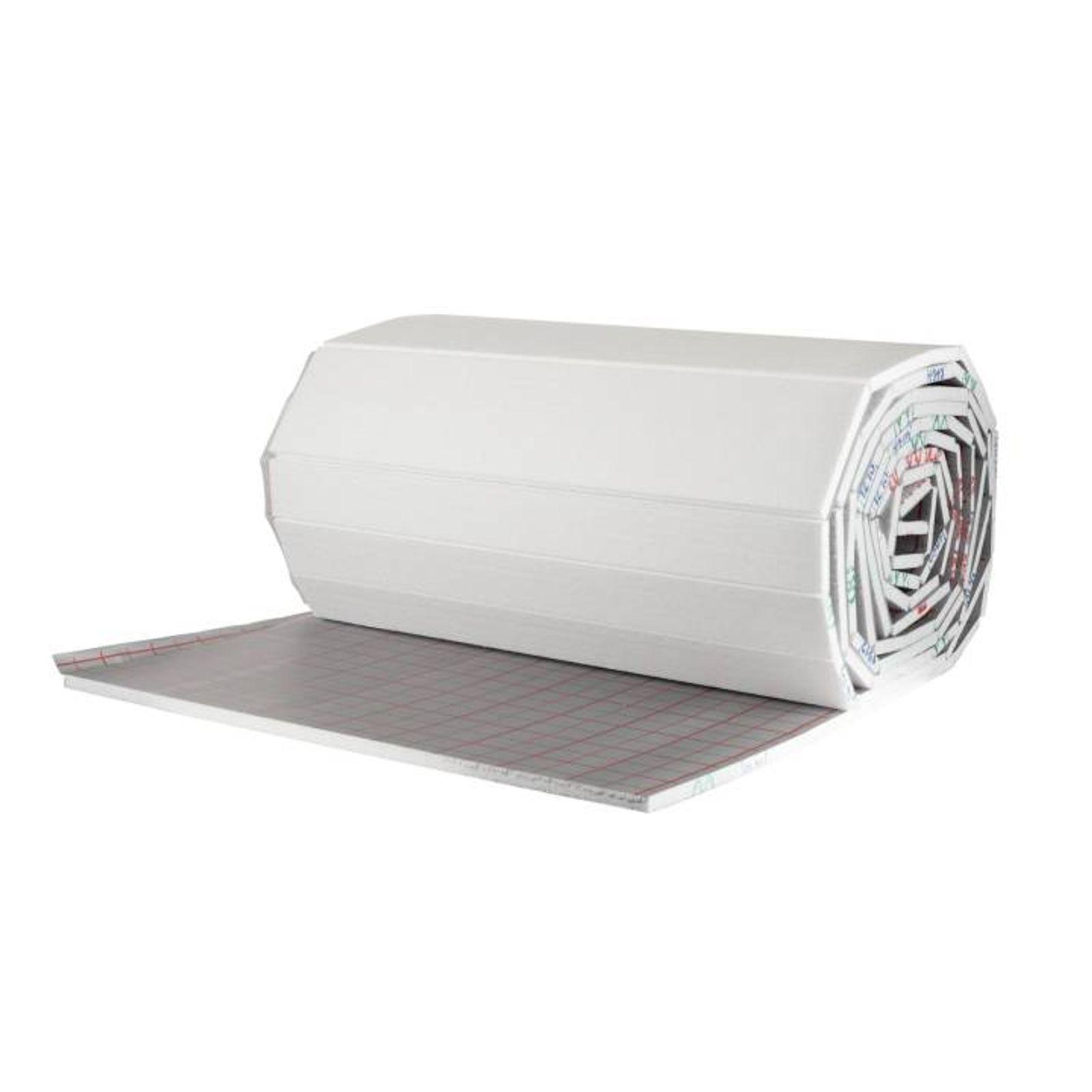 50 m² Set Tackersystem Rollbahn 20 mm WLG 045 16x2 PE-RT Rohr Raster 10 cm 5 Heizkreise Regler 230 V + Zubehör – Bild 2 von 14