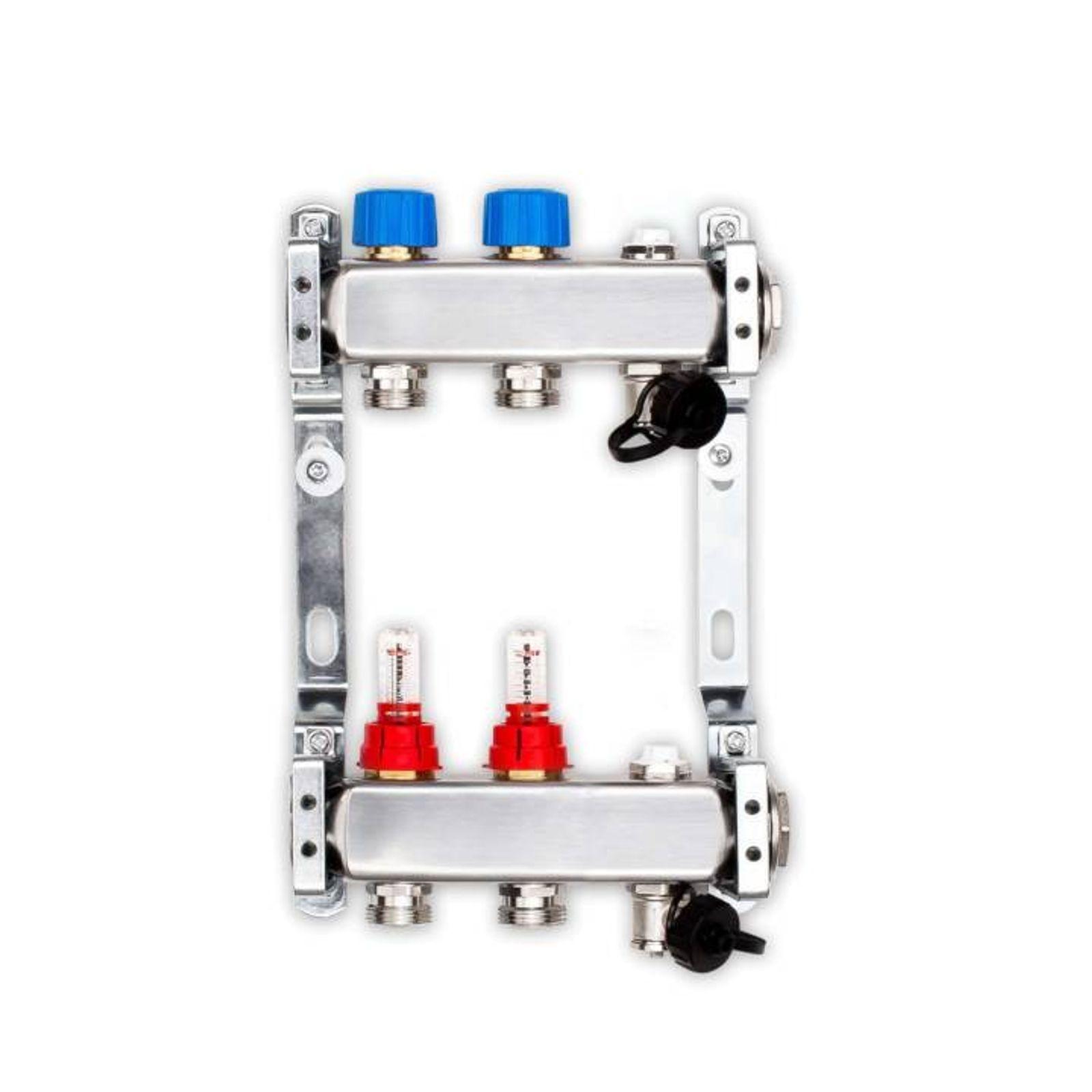 10 m² Set Tackersystem Faltplatte 20 mm WLG 045 16x2 Alu-Verbundrohr Raster 15 cm 2 Heizkreise LCD Regler 230 V + Zubehör – Bild 4 von 14