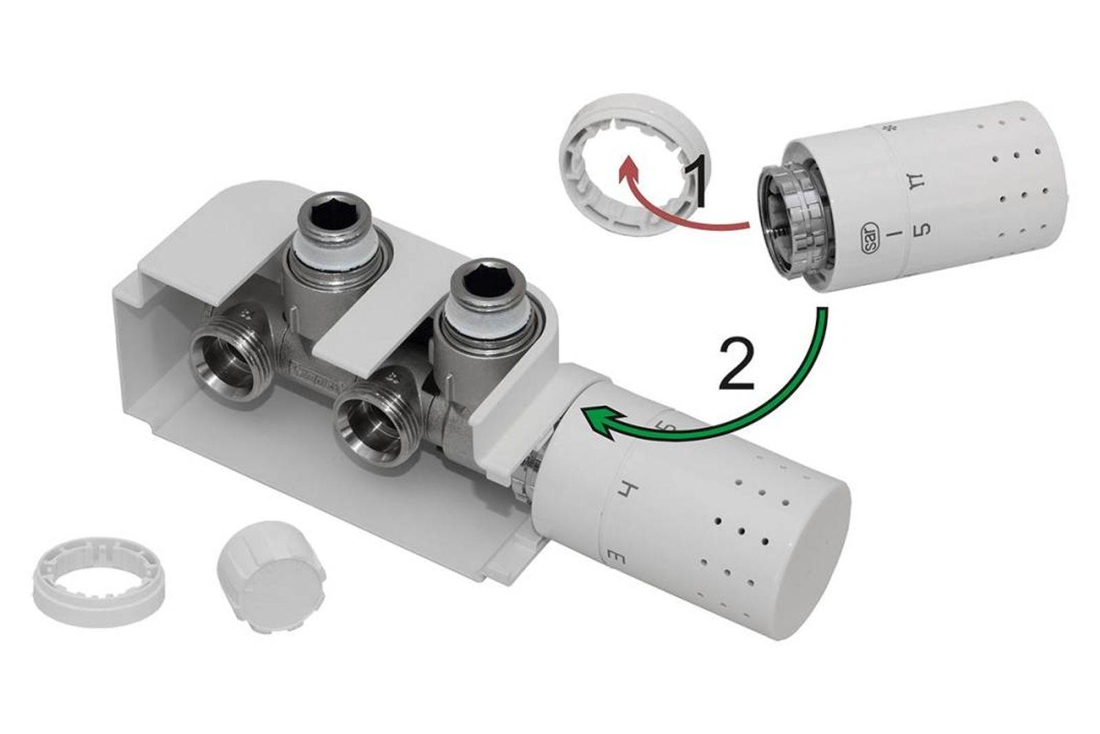 Simplex Design Anschlussarmatur / Multiblock-Set - Anschluss links – Bild 3 von 5
