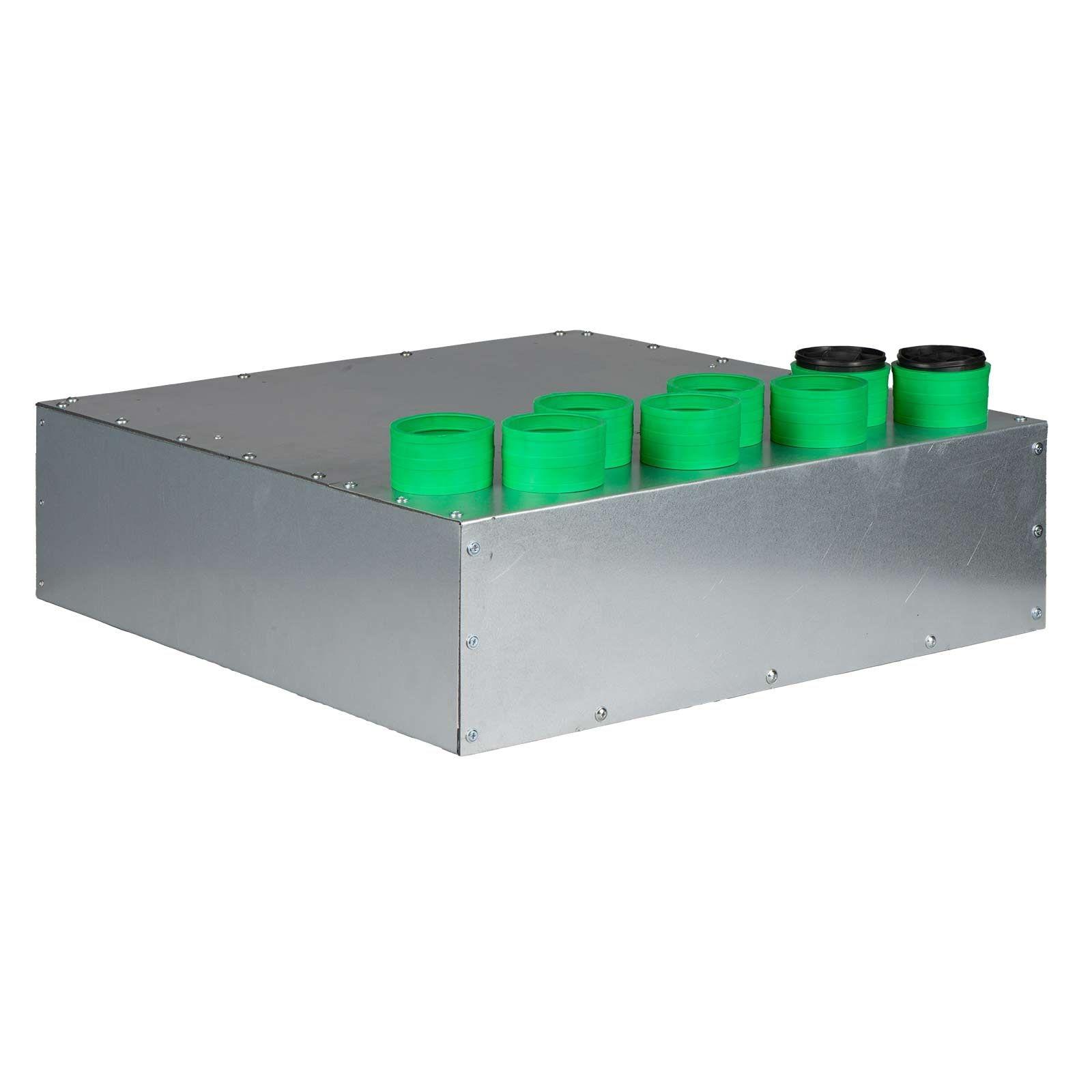 AERIVA Luftverteiler mit Schalldämpfer DN 160, 8 x DN 75 – Bild 3 von 3