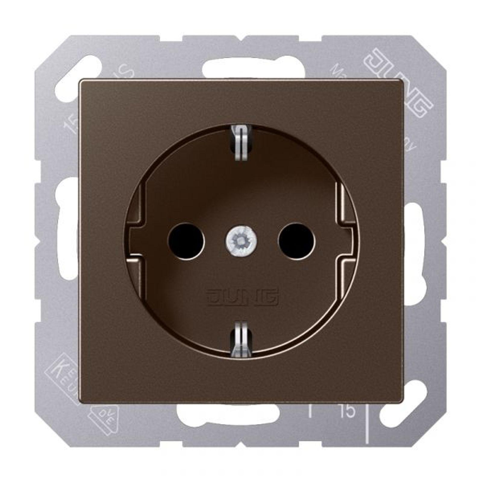 Jung Steckdose 1-fach mokka UP IP20 A 1520 MO