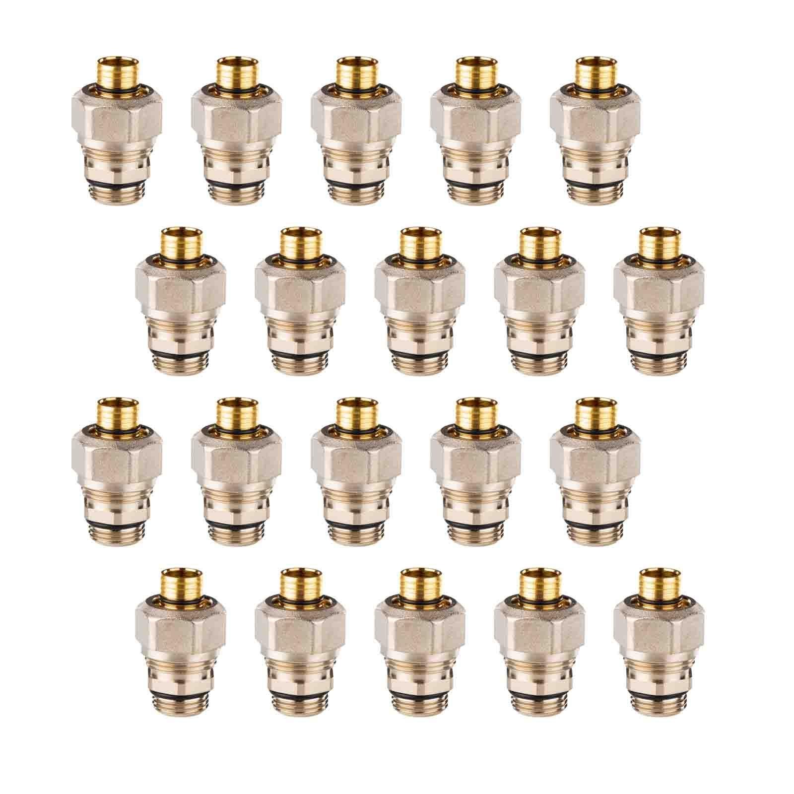 Anschlussverschraubung 1/2 Zoll Universal 14 x 2 mm 20 Stück