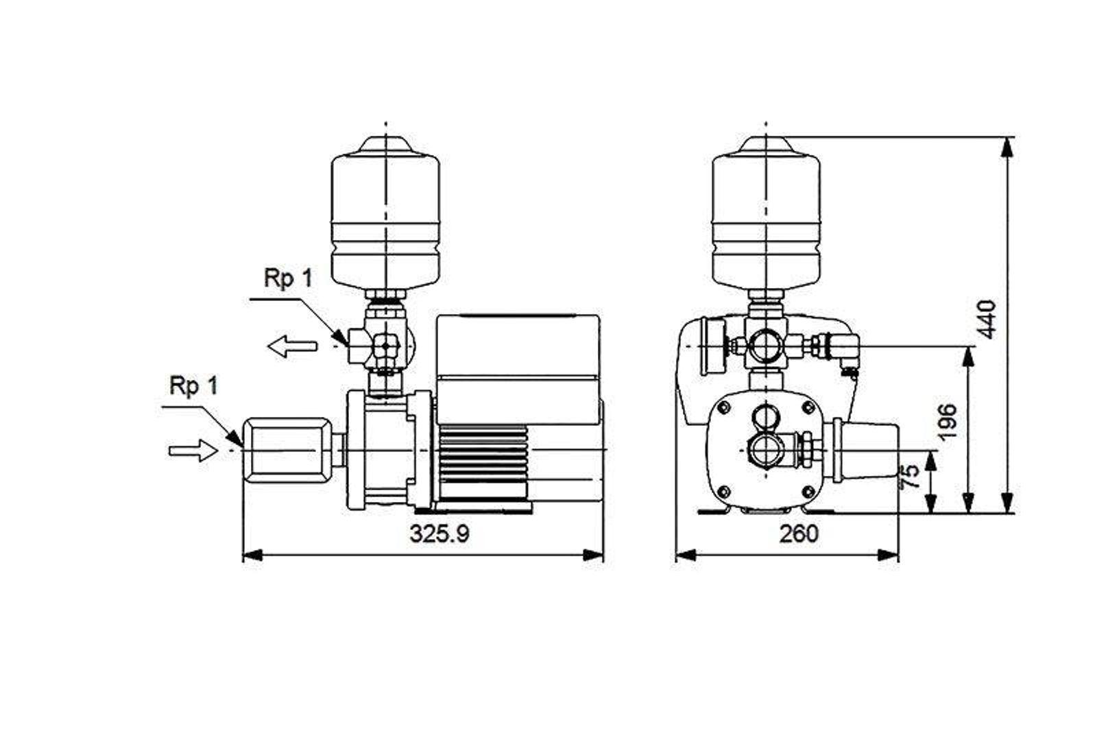 Grundfos Hydro Mono CMBE 1-44 AVBE Trinkwasservariante – Bild 10 von 10